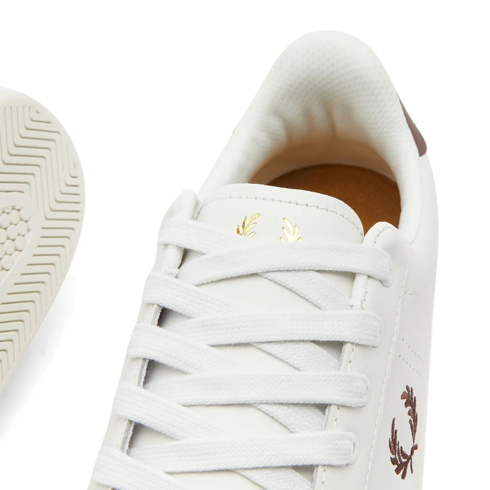 Fred Perry b721 trainers in white & brown