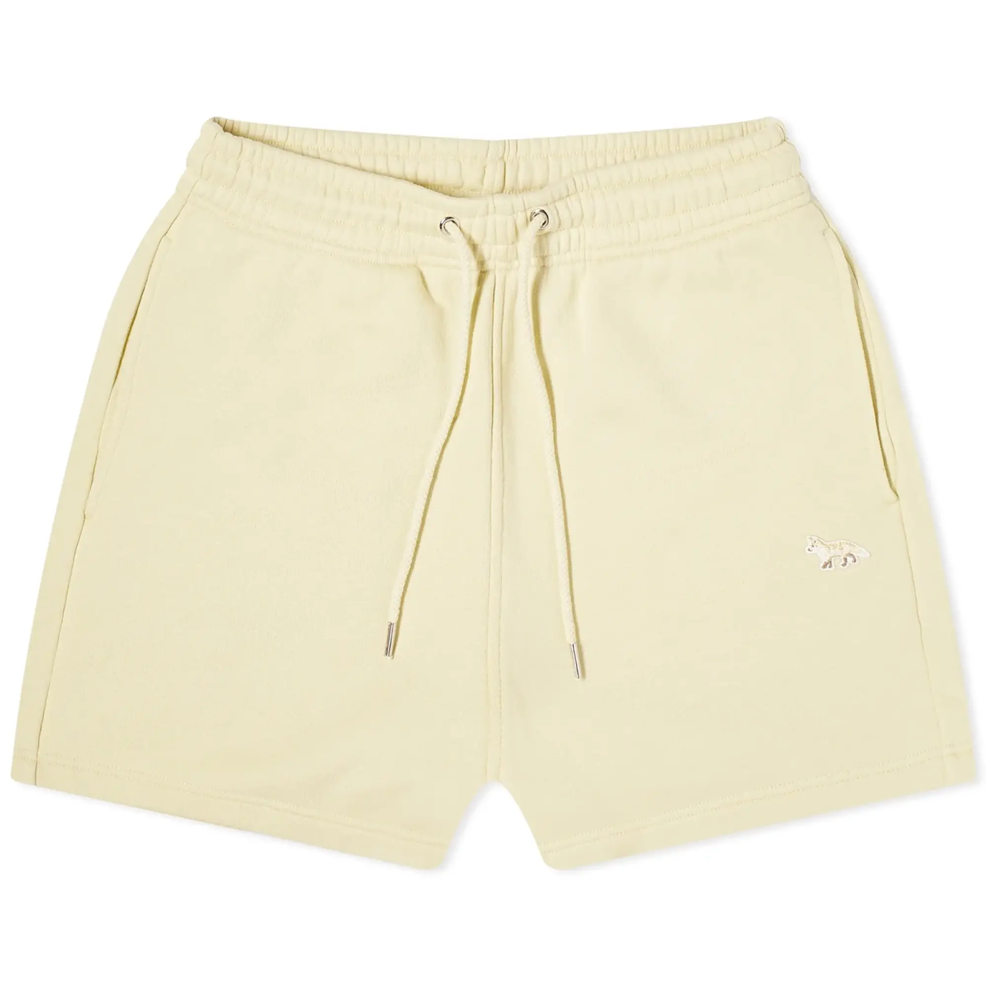 Maison Kitsuné Maison Kitsune Baby Fox Patch Regular Jog Shorts Chalk Yellow