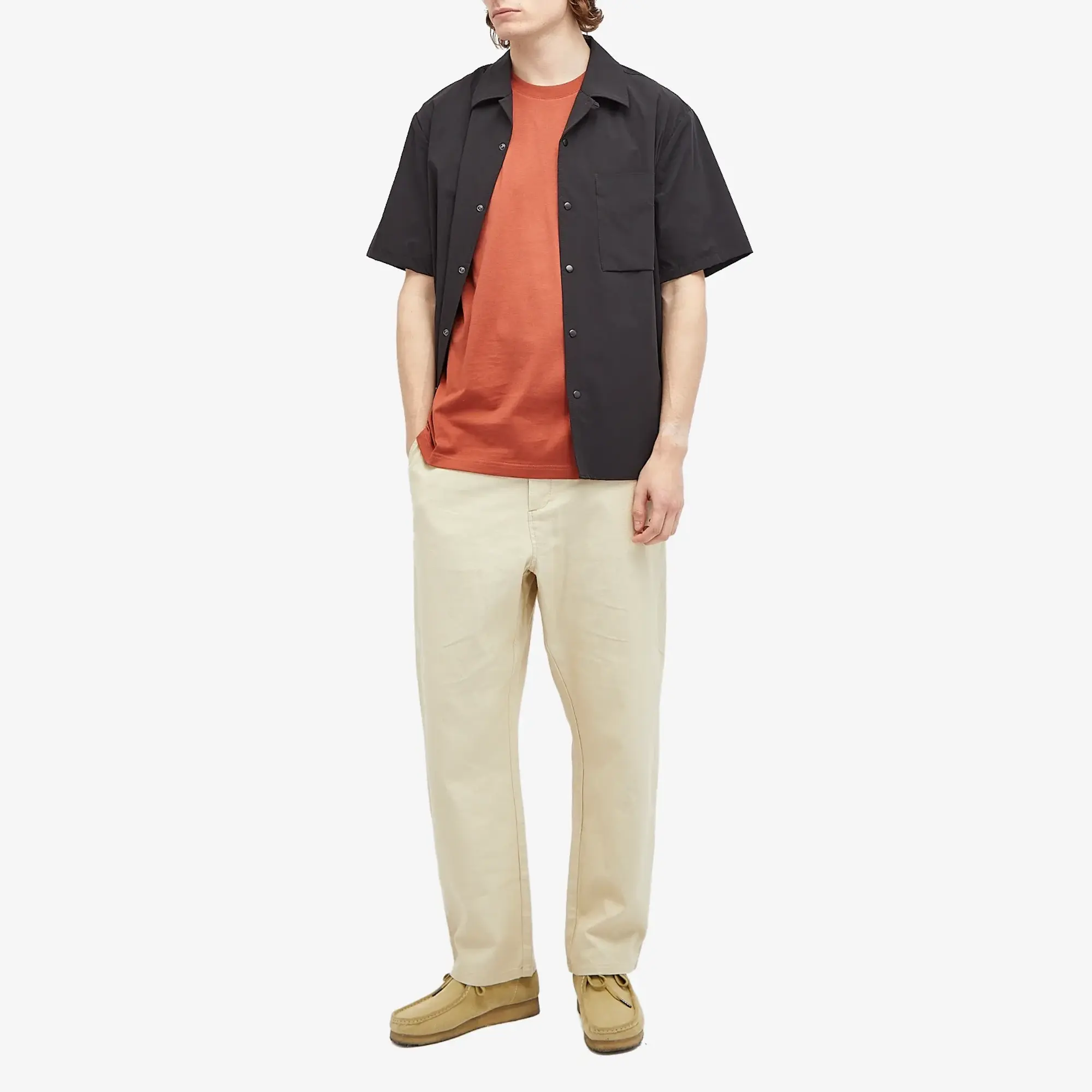 Norse Projects Men's Johannes Organic Pocket T-Shirt Red Ochre