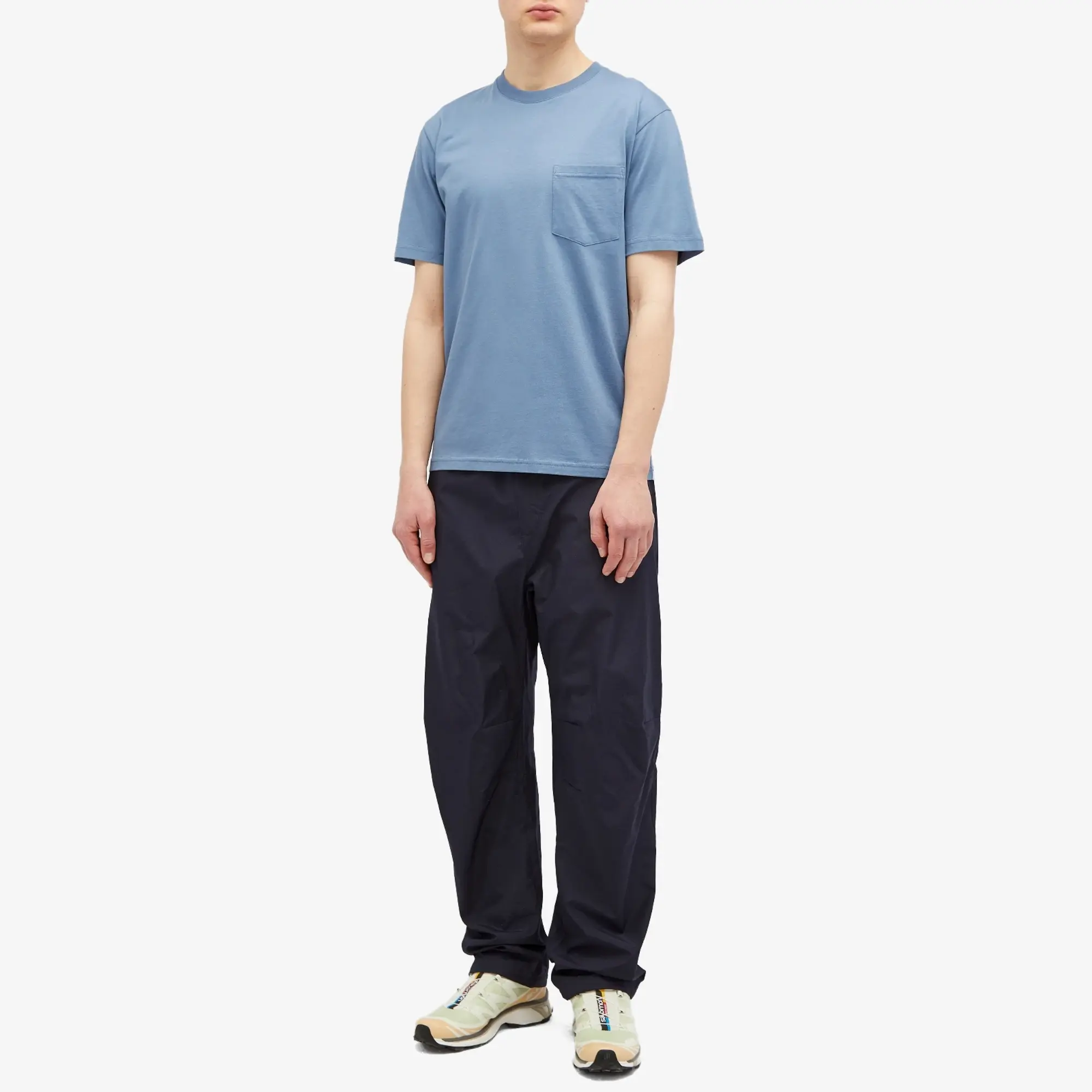 Norse Projects Men's Johannes Standard Pocket T-Shirt Fog Blue