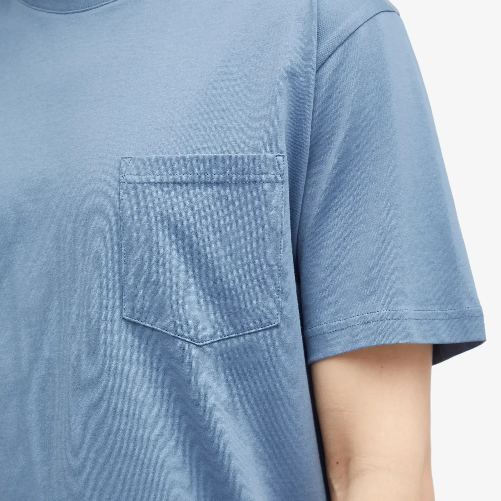 Norse Projects Men's Johannes Standard Pocket T-Shirt Fog Blue