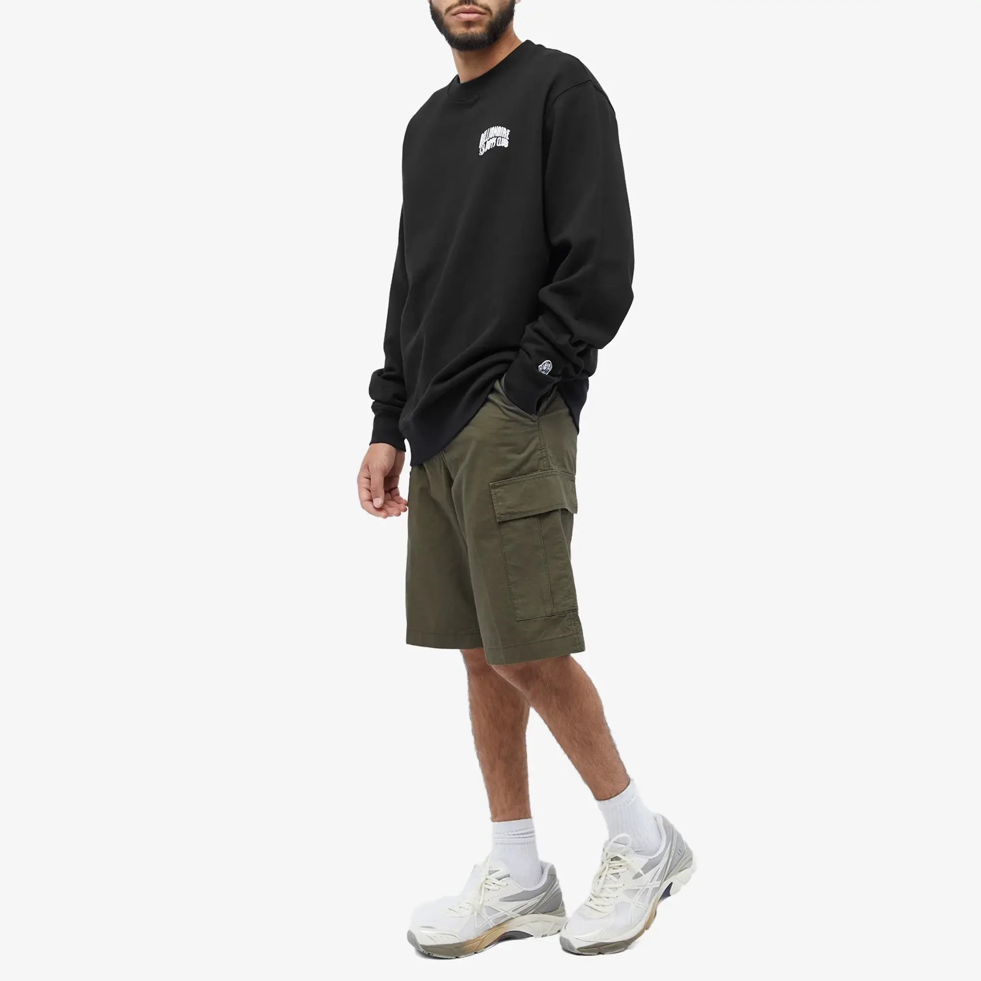 Billionaire Boys Club Men's Small Arch Logo Crew Sweat Black