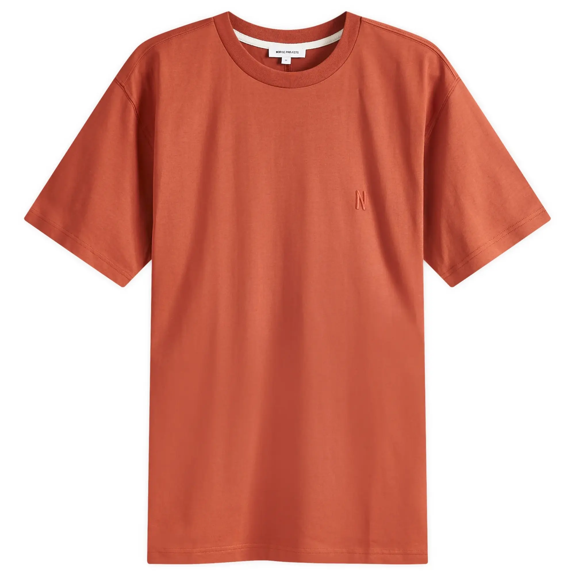 Norse Projects Men's Johannes Organic N Logo T-Shirt Red Ochre