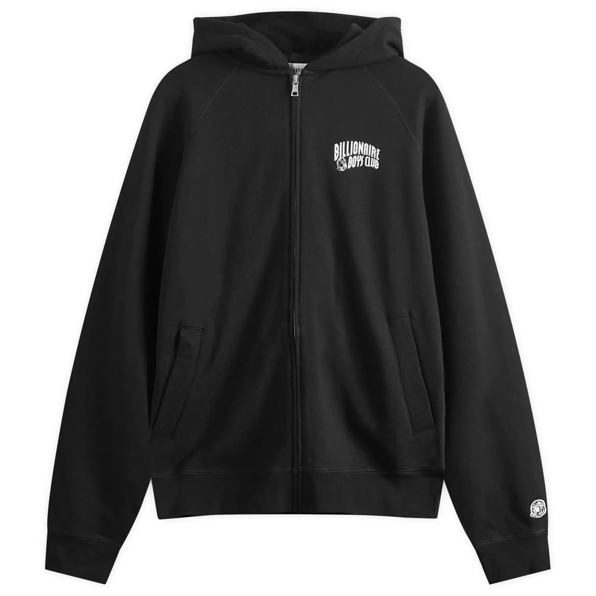 Billionaire Boys Club Men's Small Arch Logo Zip Through Black
