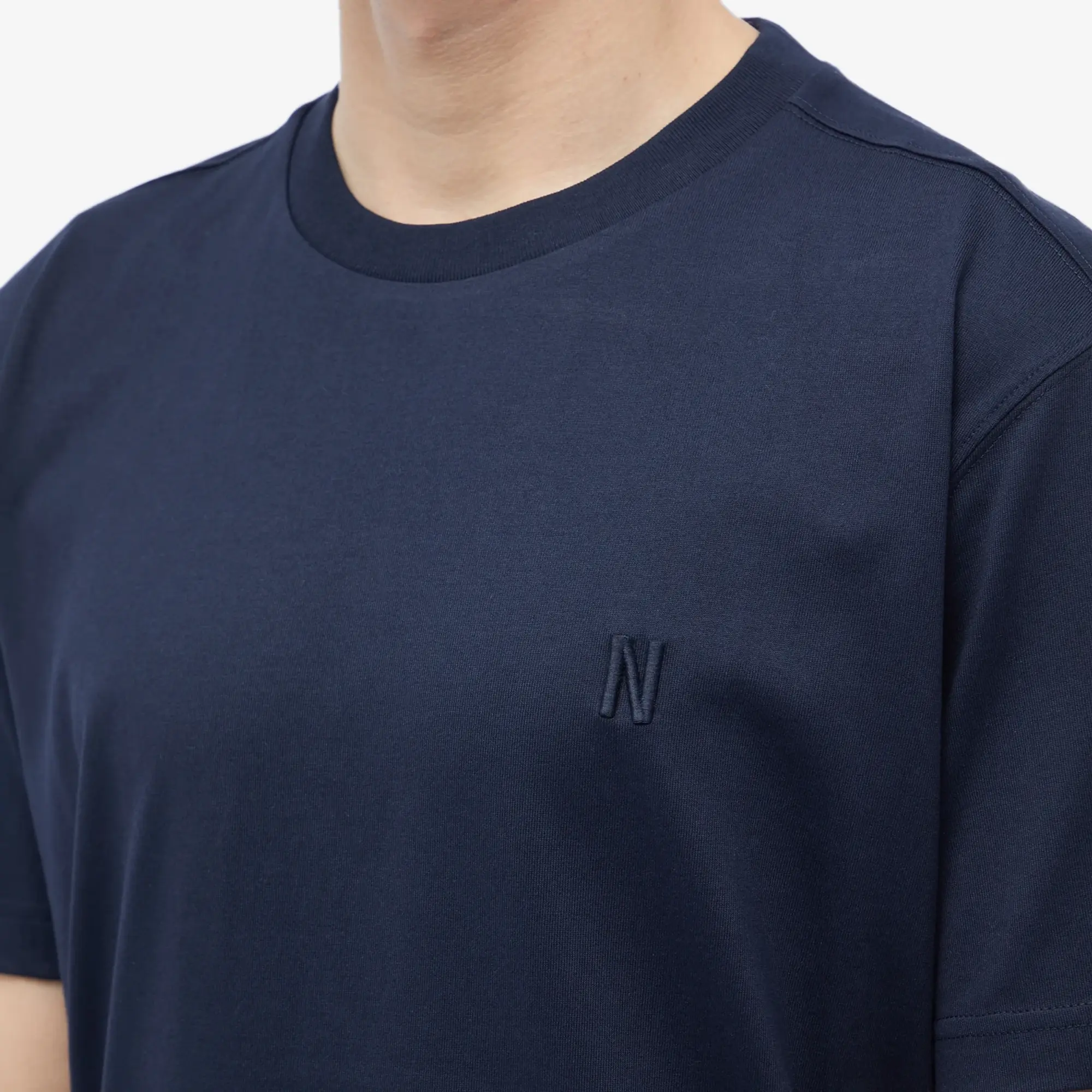 Norse Projects Men's Johannes N Logo T-Shirt Dark Navy