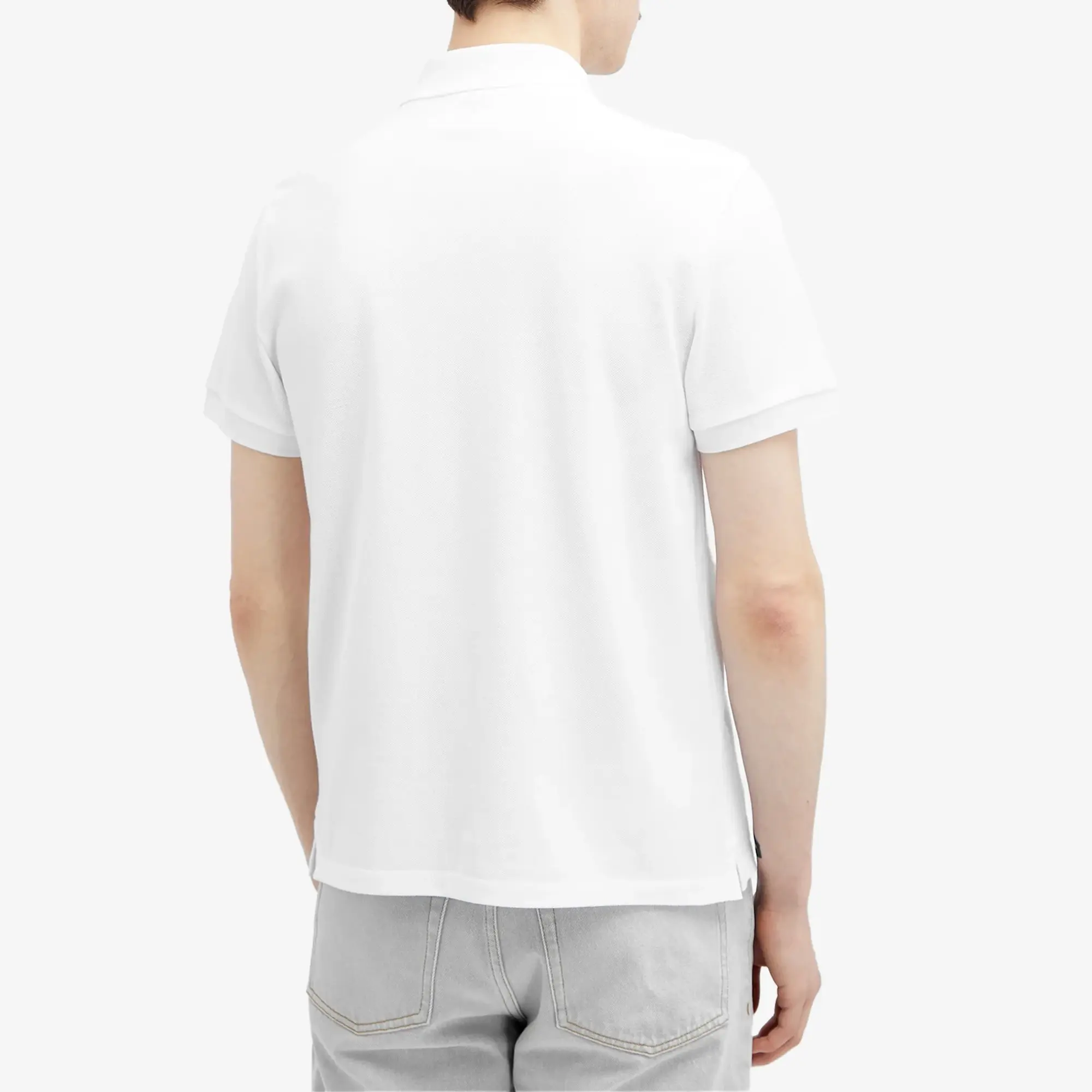 AMI Paris Men's Small A Heart Polo White