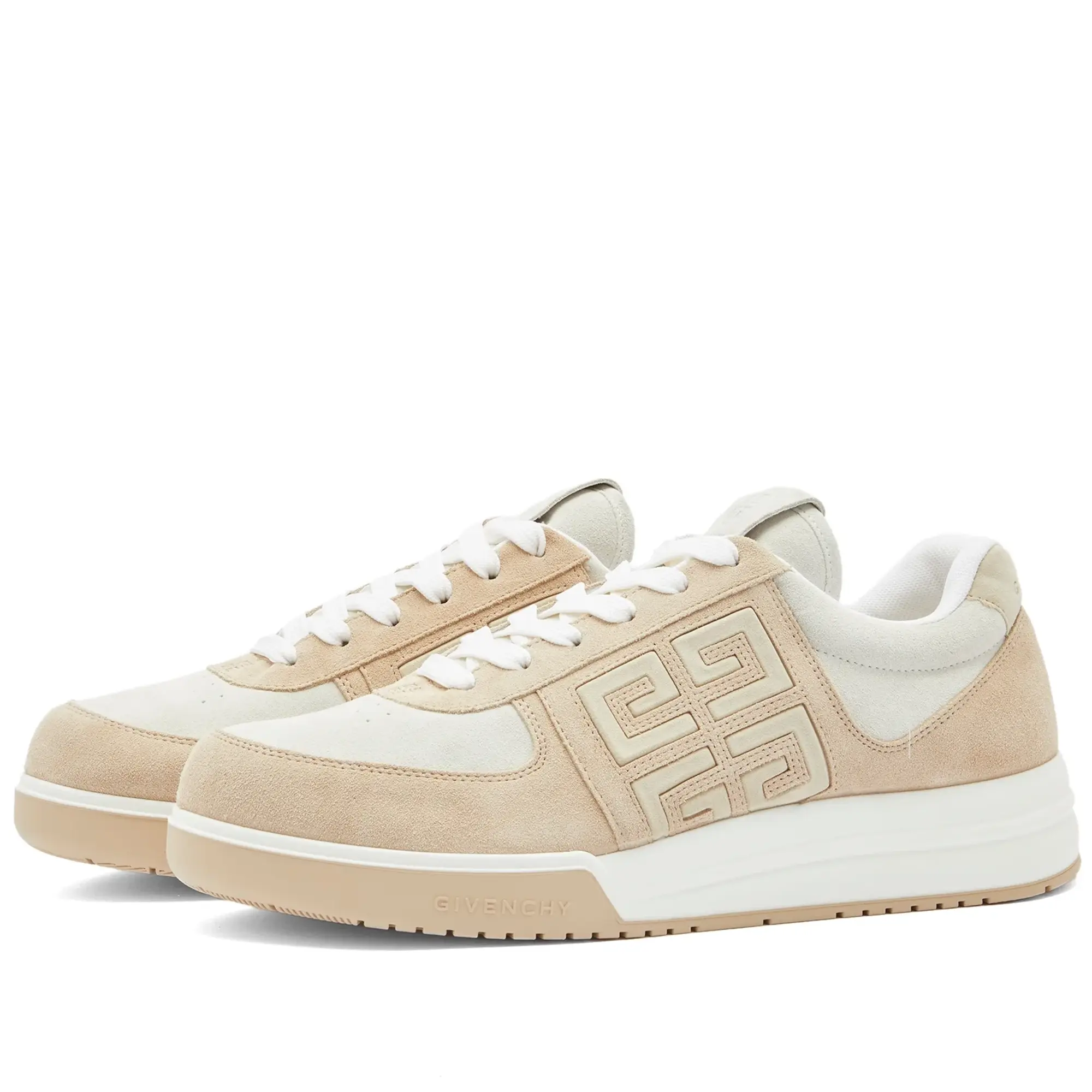 Givenchy Men's G4 Low Sneakers Beige/White