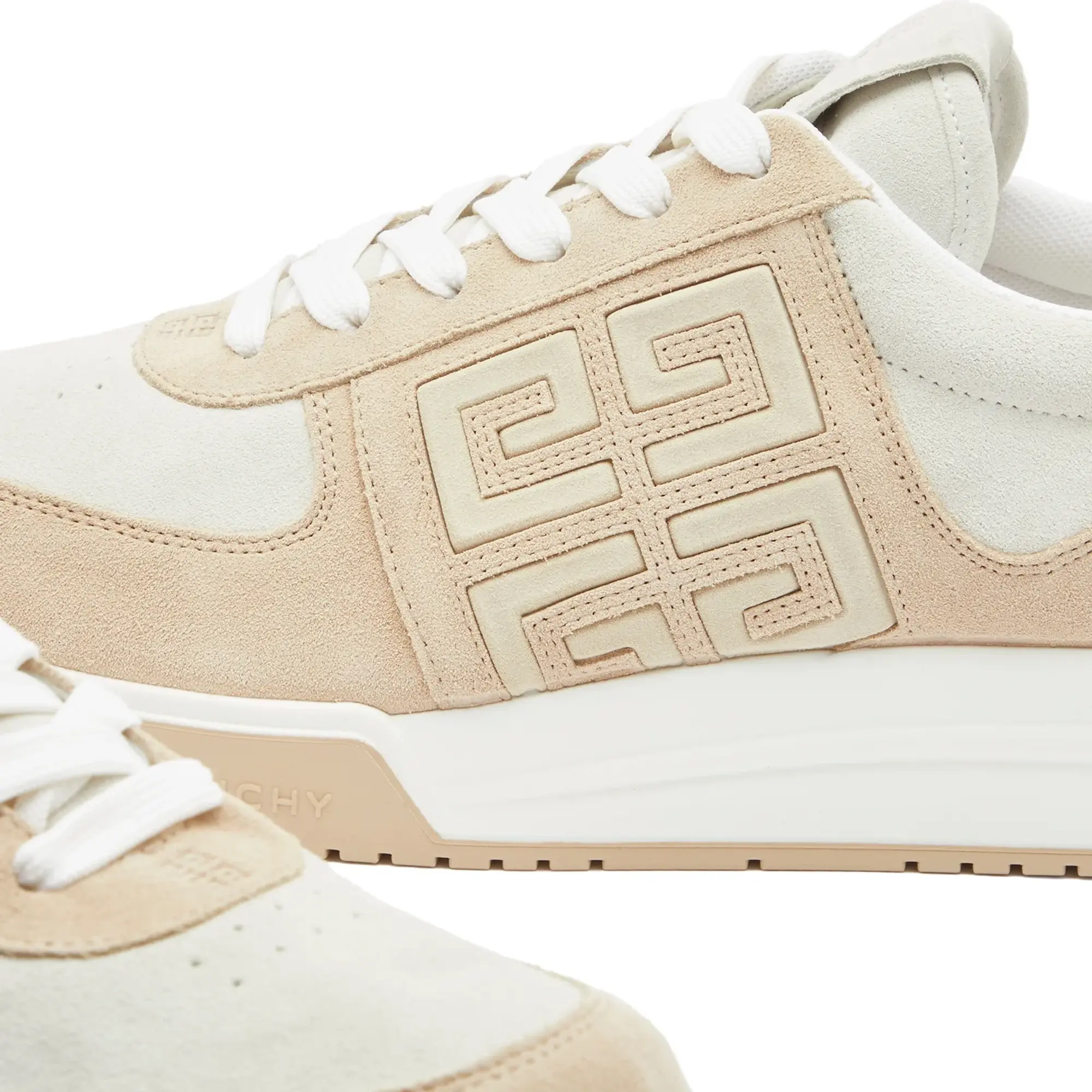 Givenchy Men's G4 Low Sneakers Beige/White
