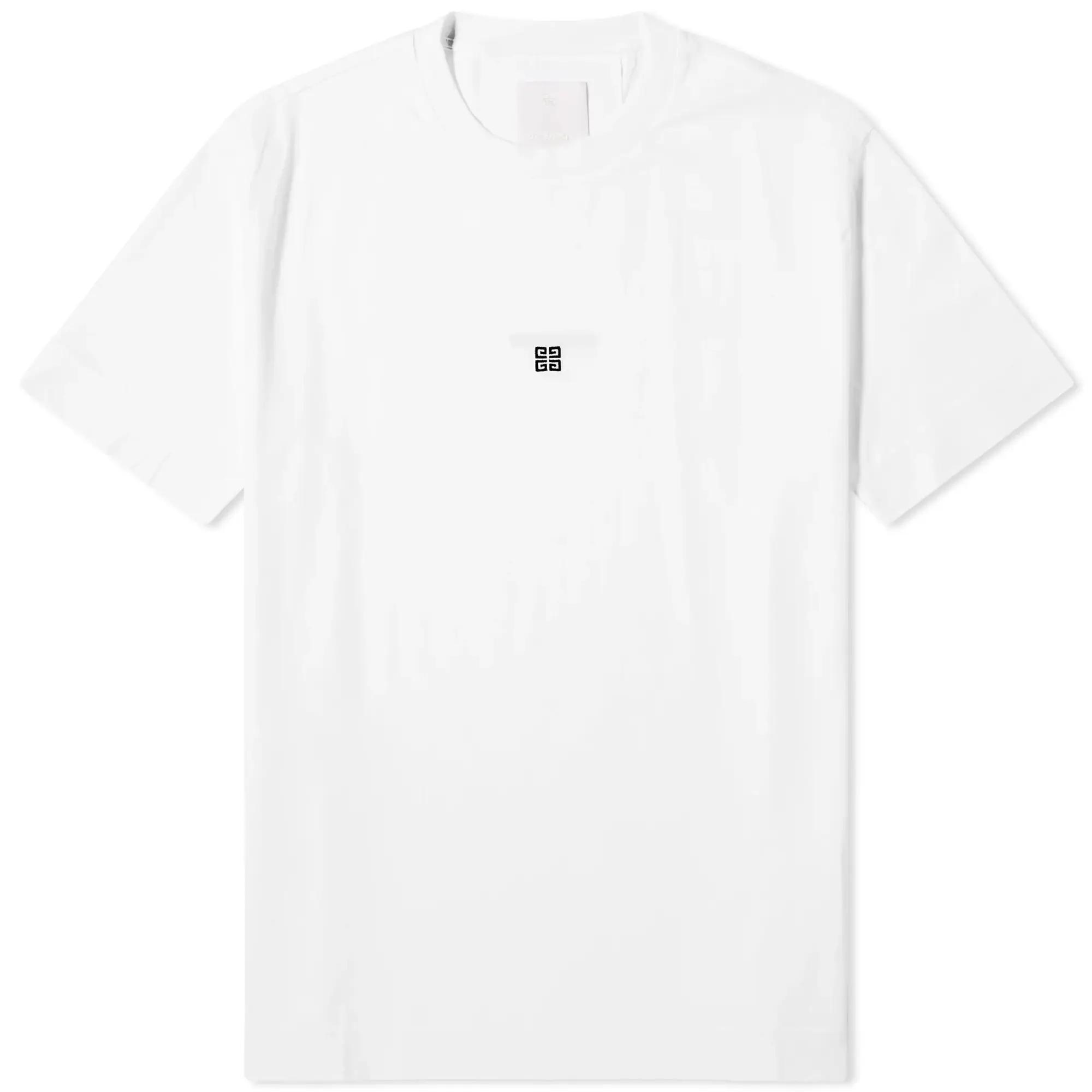 Givenchy Men's Contrast 4G Embroidery T-Shirt White