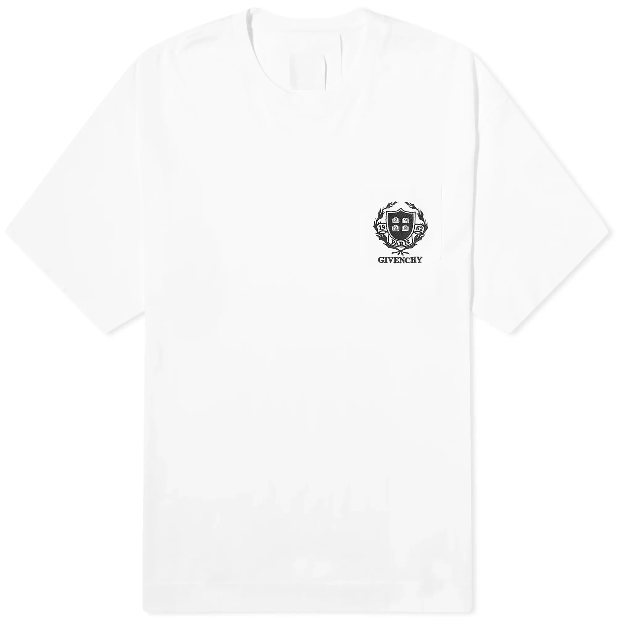 Givenchy Men's Crest Logo T-Shirt White