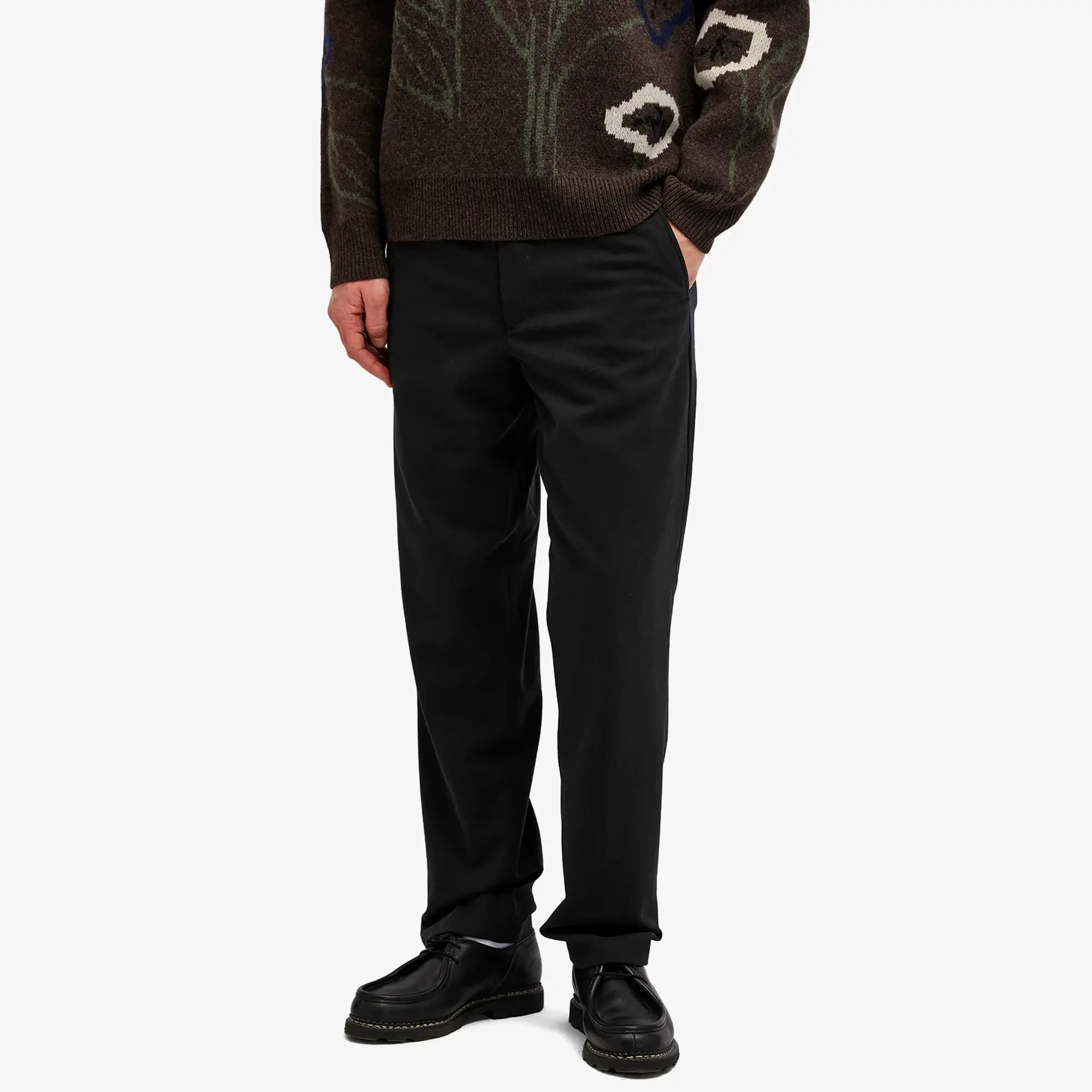 Norse Projects Men's Ezra Relaxed Twill Trouser Black