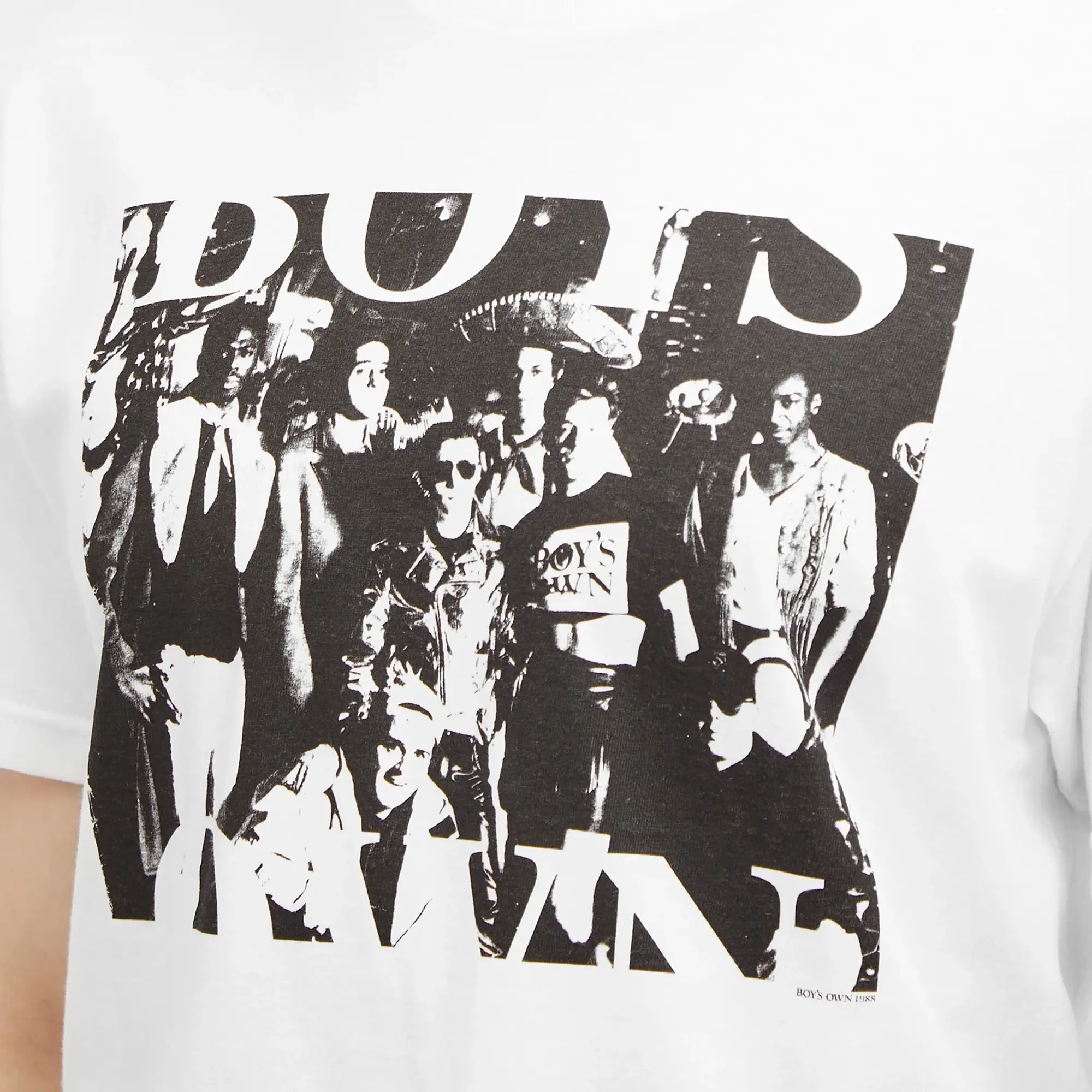 Boys Own Men's Boys Own Men's Gang Front Print T-Shirt White
