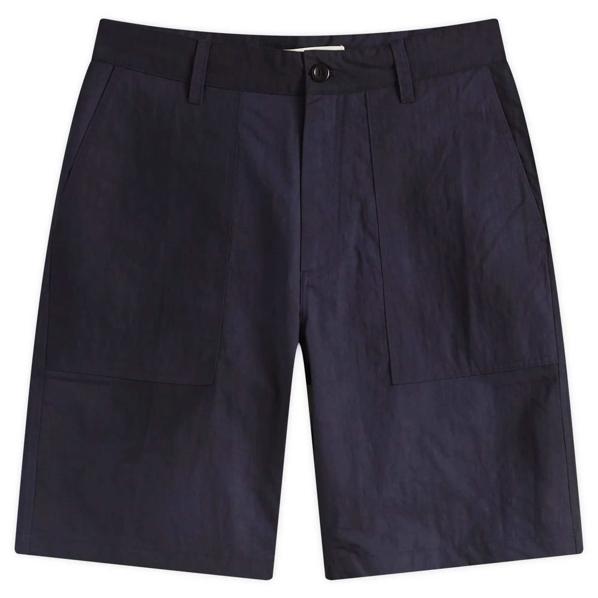 Norse Projects Men's Lukas Relaxed Wave Dye Shorts Dark Navy