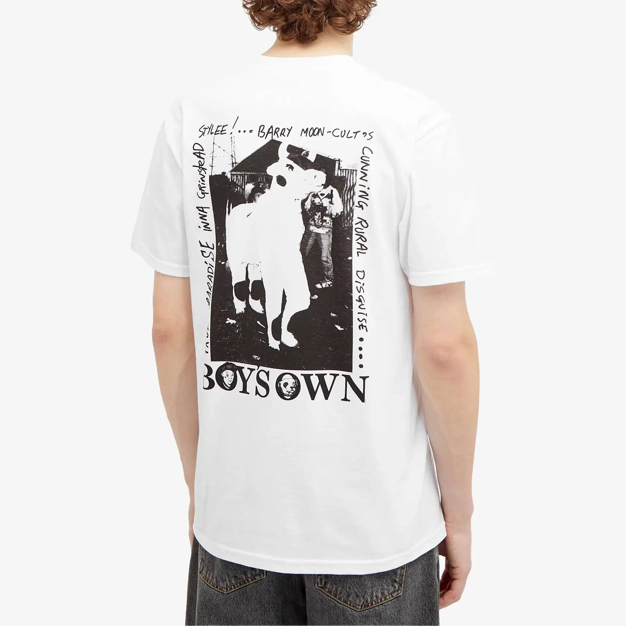 Boys Own Men's Barry Moon Cult Print T-Shirt White