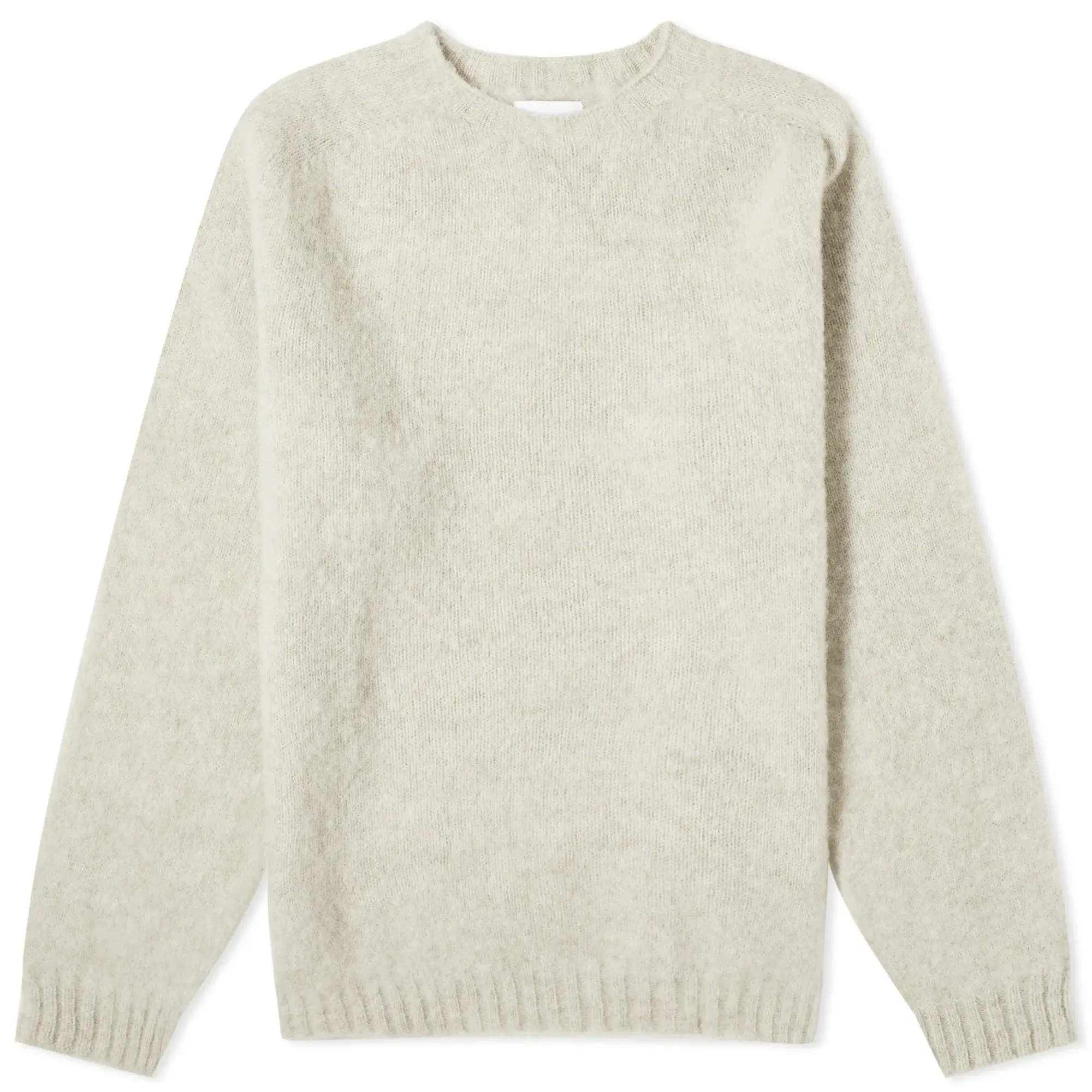 Norse Projects Men's Birnir Brushed Lambswool Crew Jumper Oatmeal