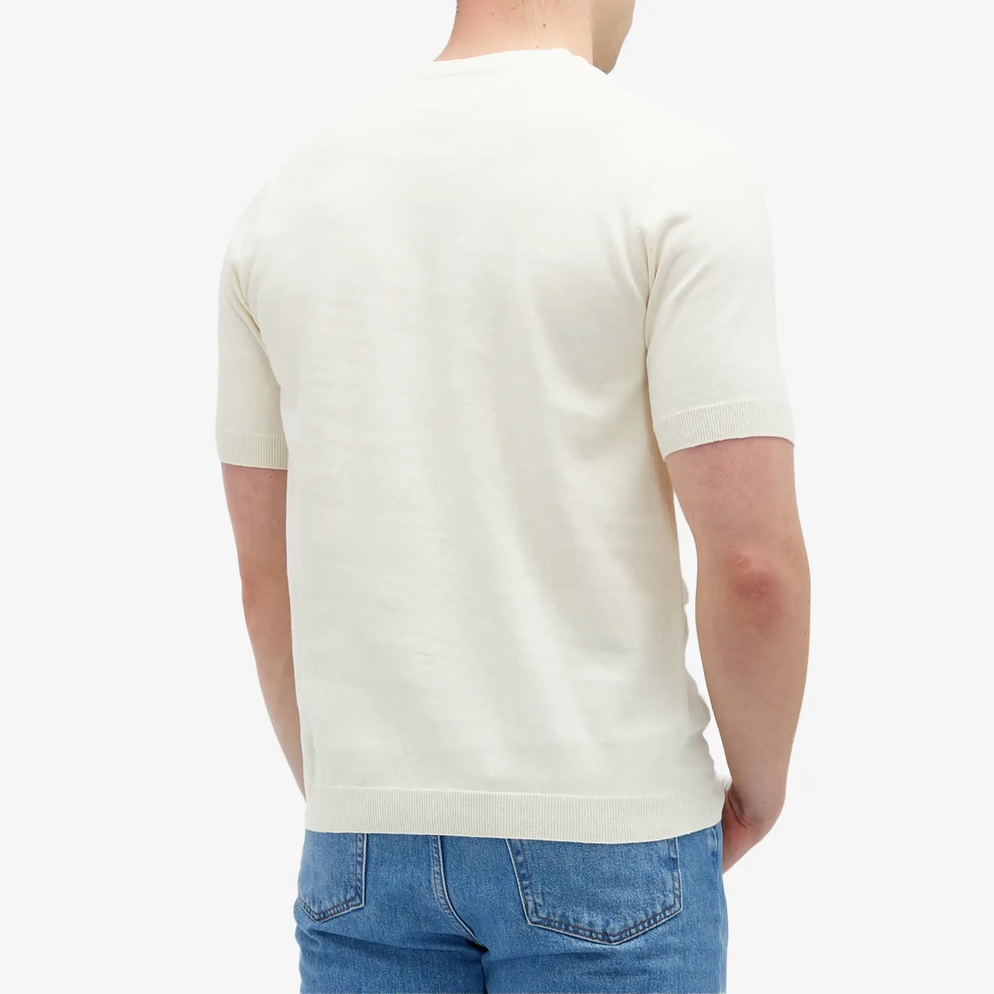 Norse Projects Men's Rhys Knitted T-Shirt Kit White