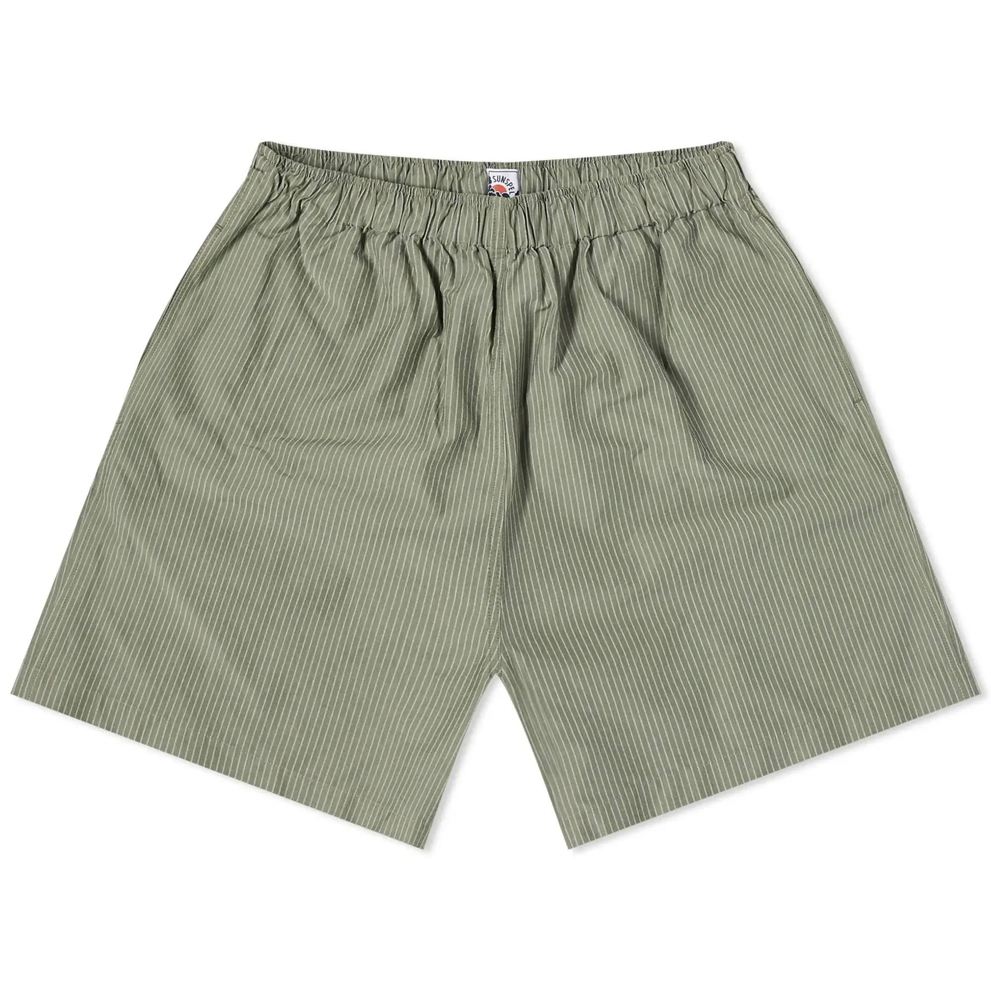 Sunspel Men's x Nigel Cabourn Ripstop Army Shorts Army Green