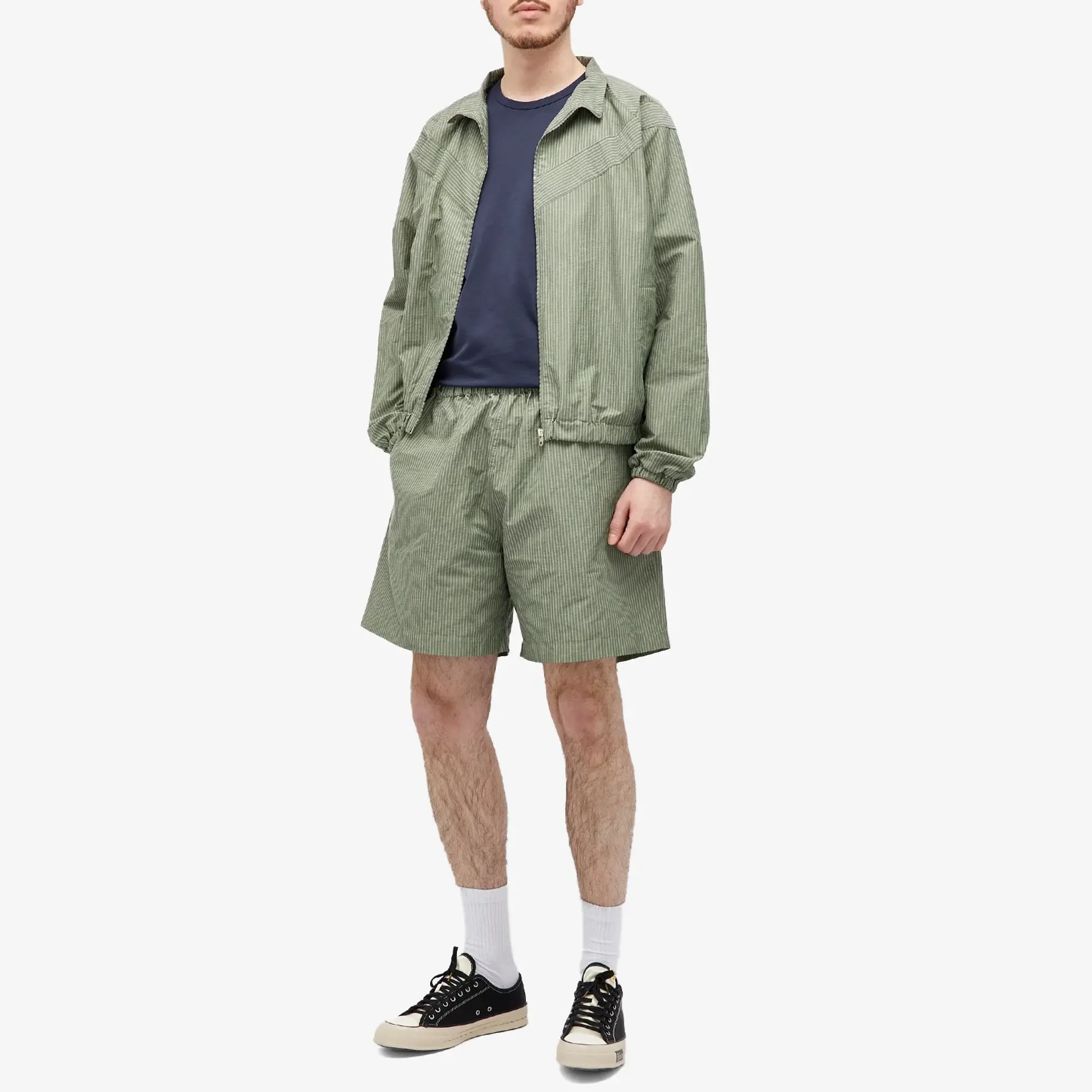 Sunspel Men's x Nigel Cabourn Ripstop Army Shorts Army Green