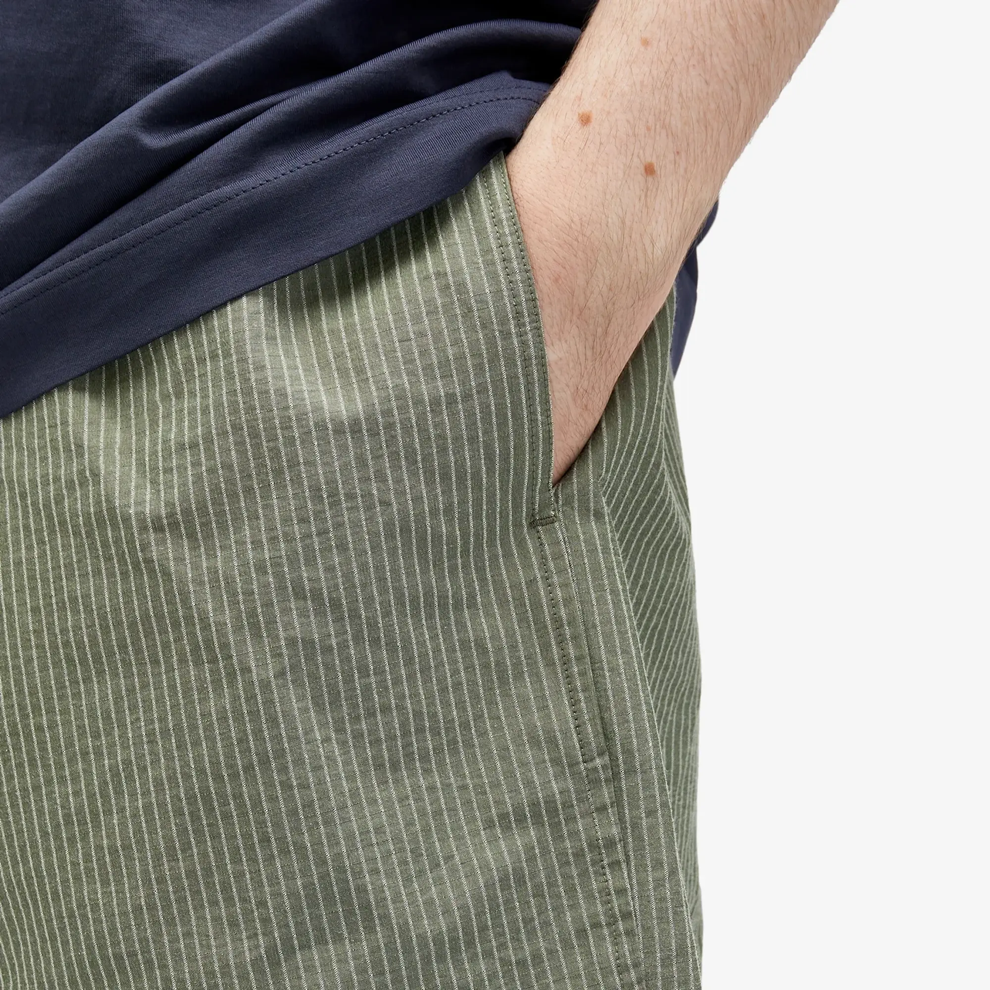 Sunspel Men's x Nigel Cabourn Ripstop Army Shorts Army Green