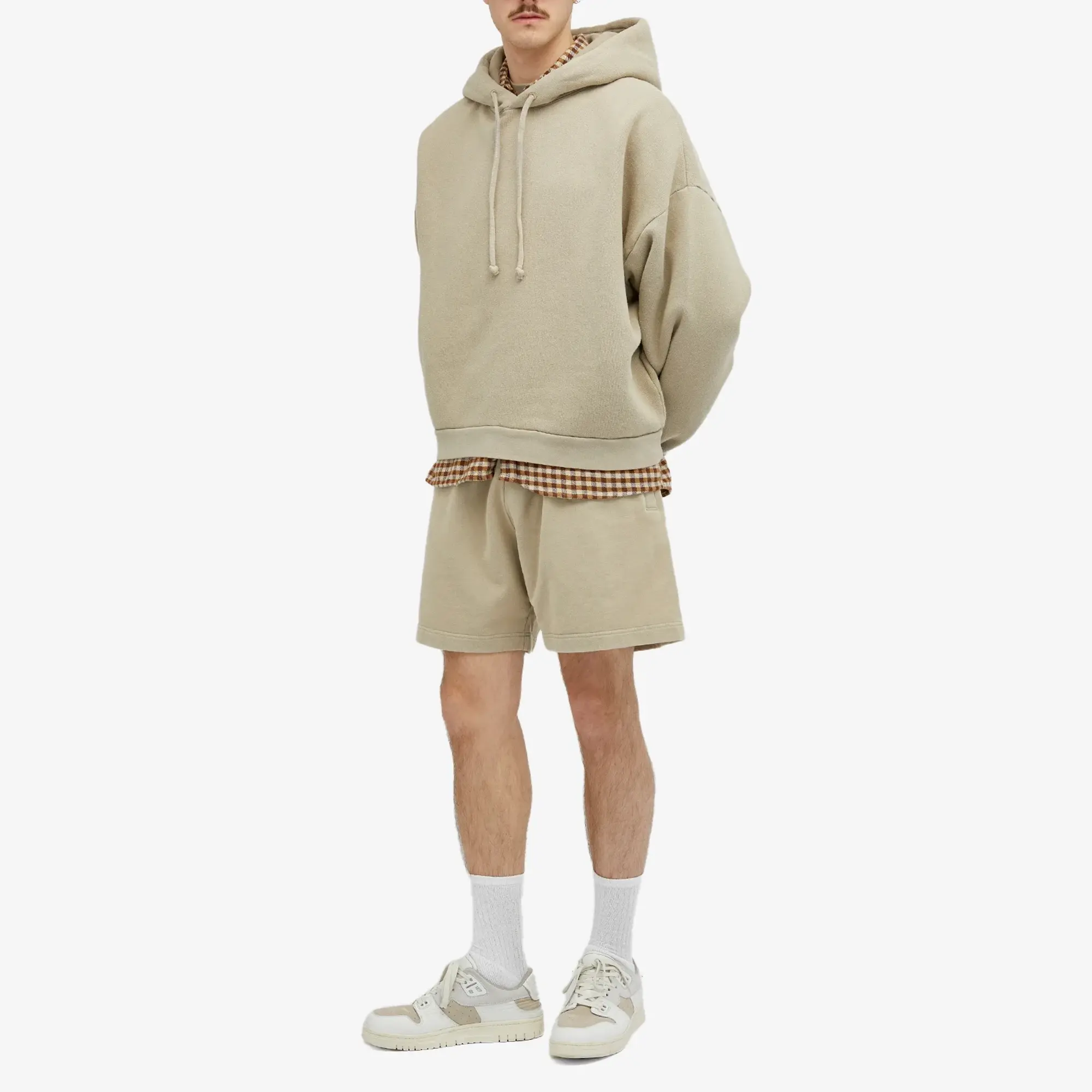 Acne Studios Rego Vintage Jersey Shorts Concrete Grey