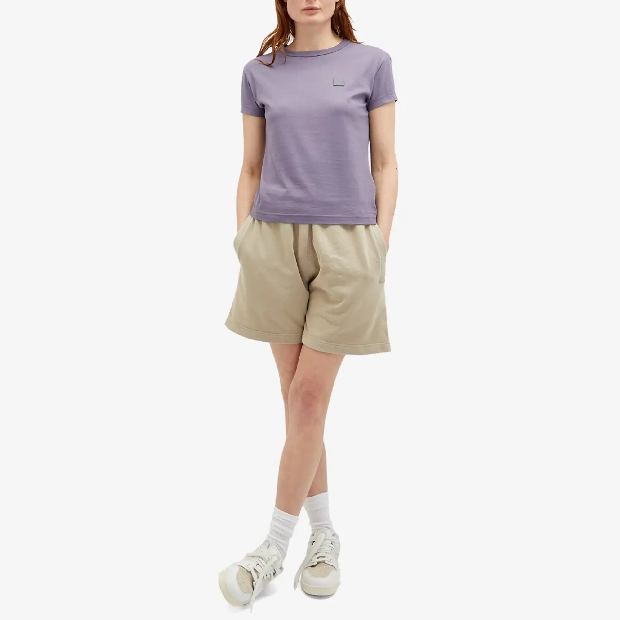 Acne Studios Rego Vintage Jersey Shorts Concrete Grey