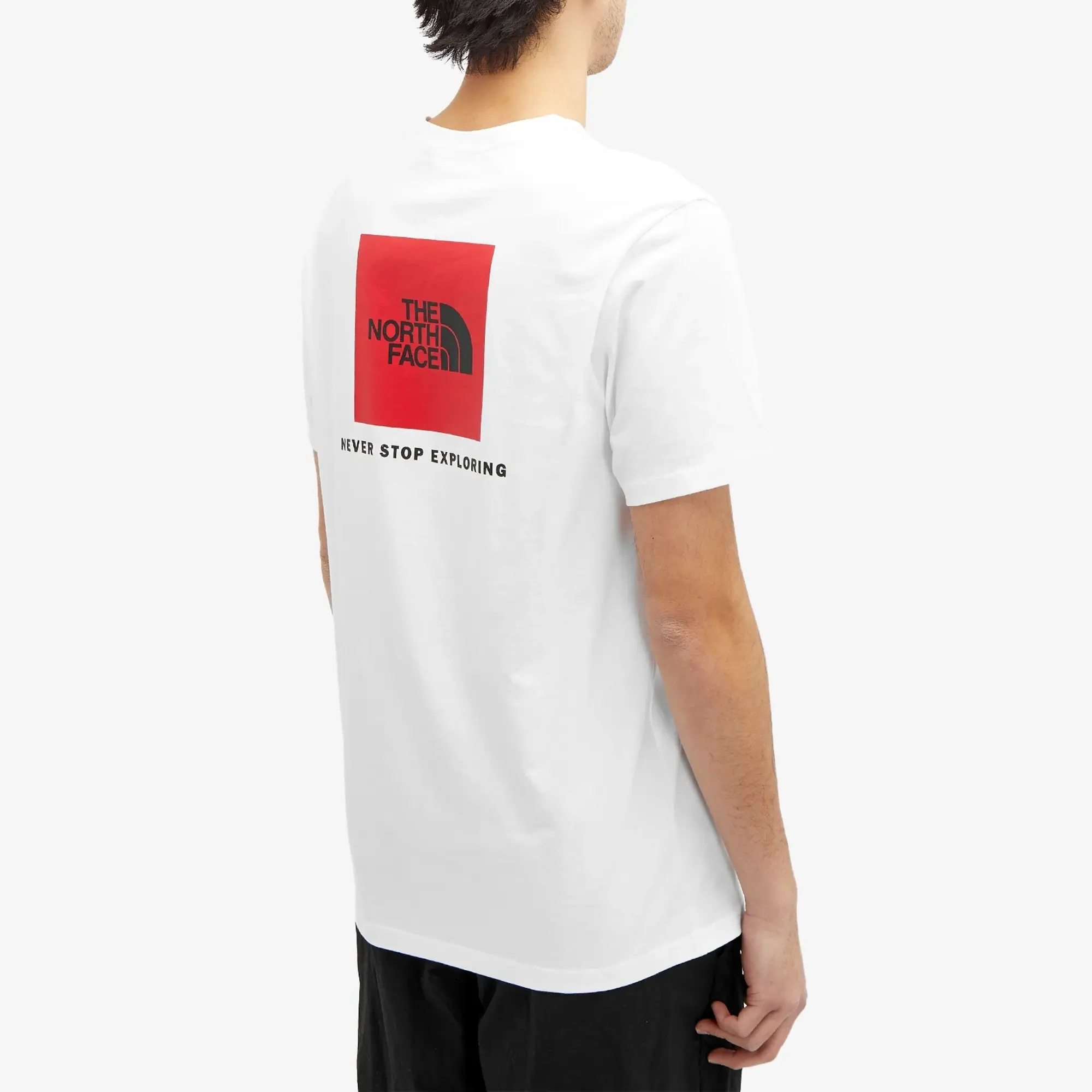 The North Face Redbox back print t-shirt in white