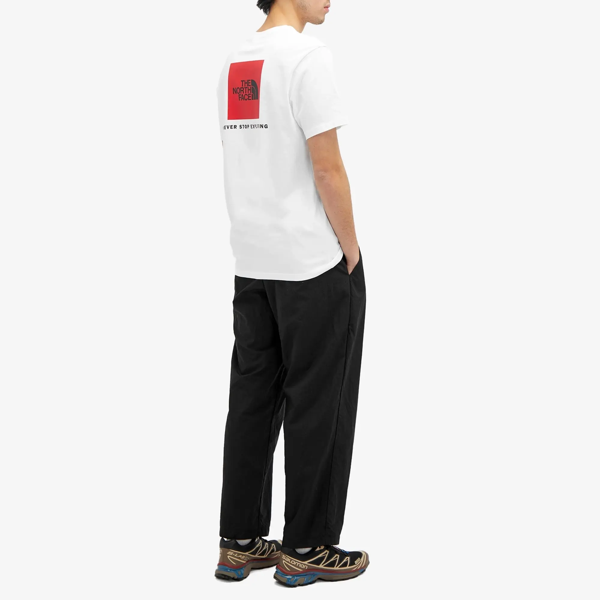 The North Face Redbox back print t-shirt in white