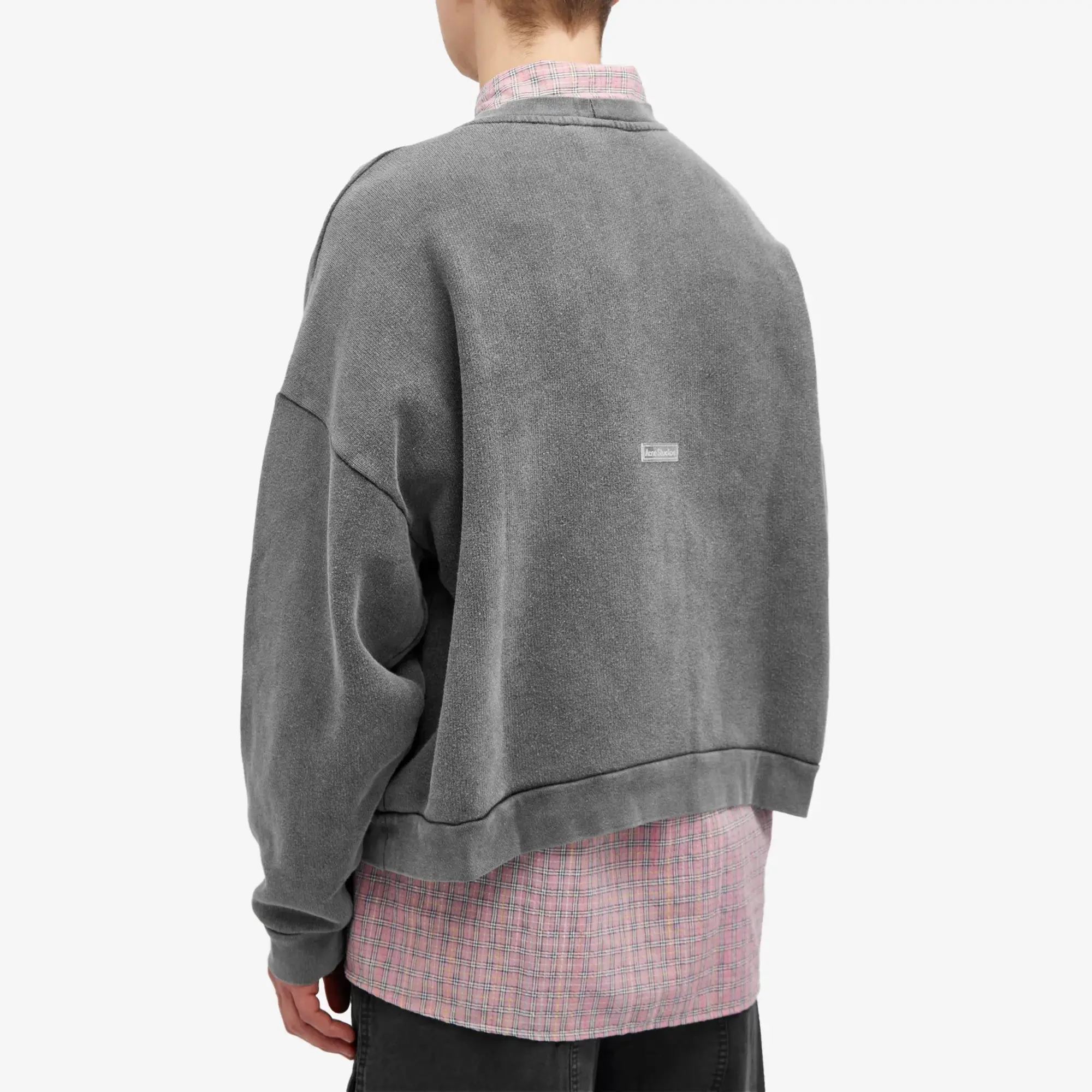 Acne Studios Men's Fester Vintage Crew Sweat Faded Black