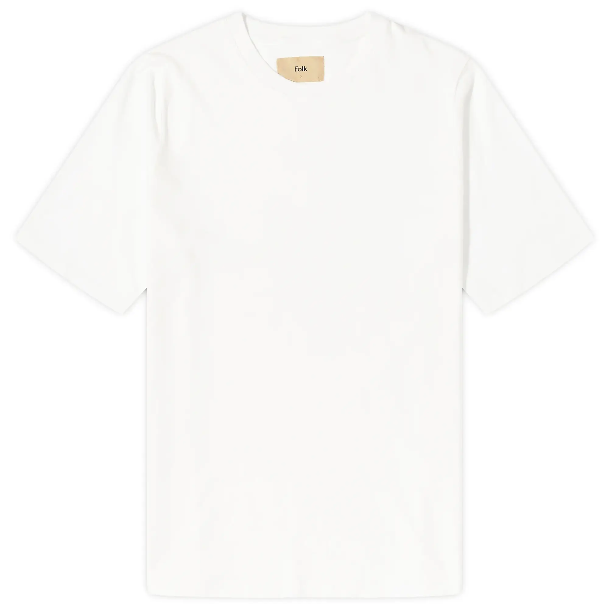 Folk Men's Contrast Sleeve T-Shirt White