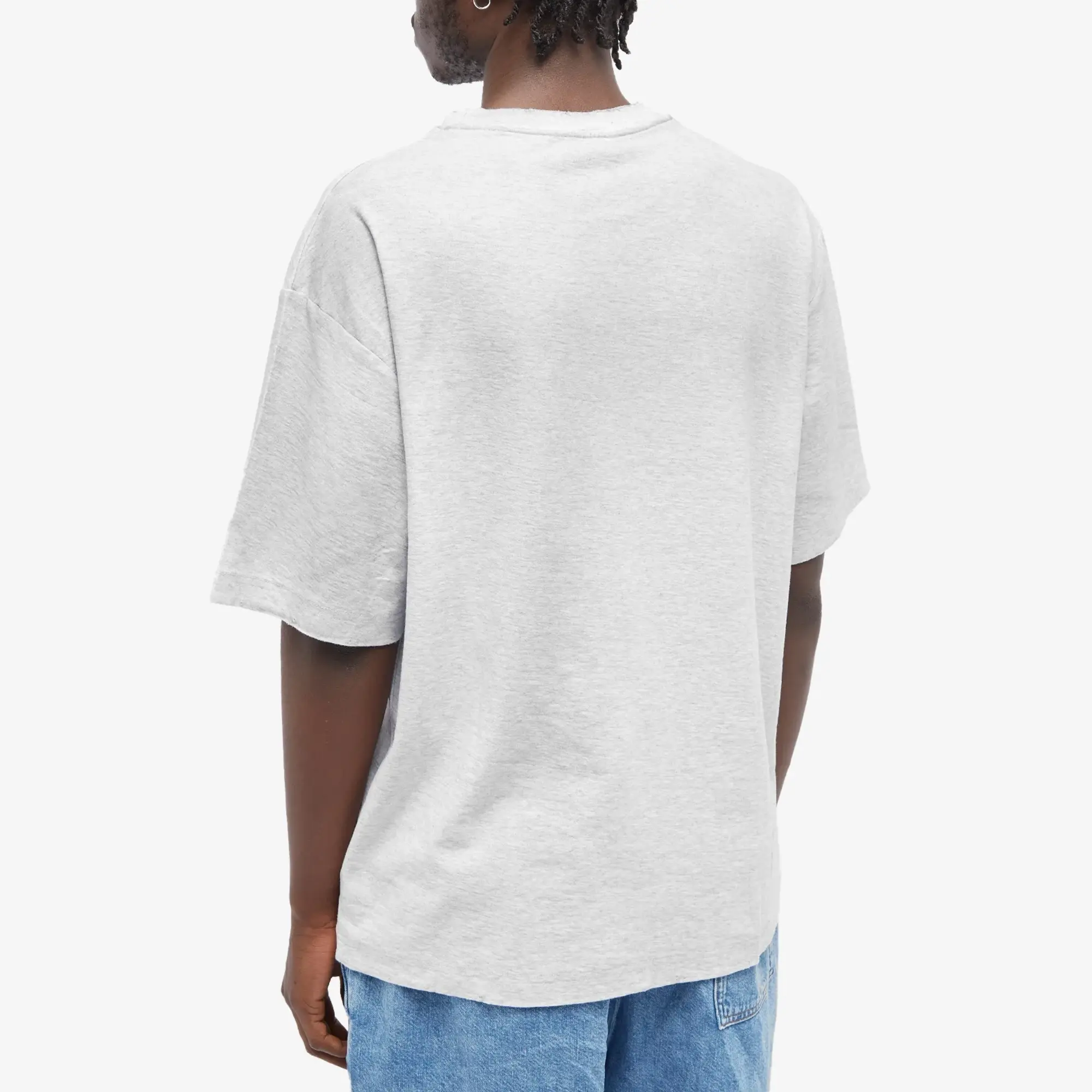 Acne Studios Men's Exford 1996 Logo T-Shirt Pale Grey Melange