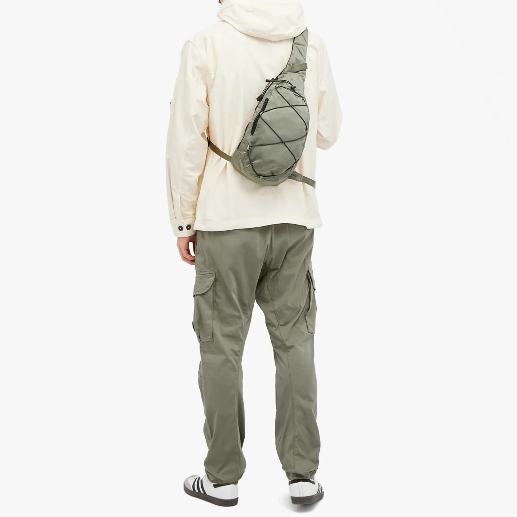 C.P. Company Nylon b Crossbody Rucksack - Green | CMAC114A C.P. Company Nylon b Crossbody Rucksack - Green | CMAC114A