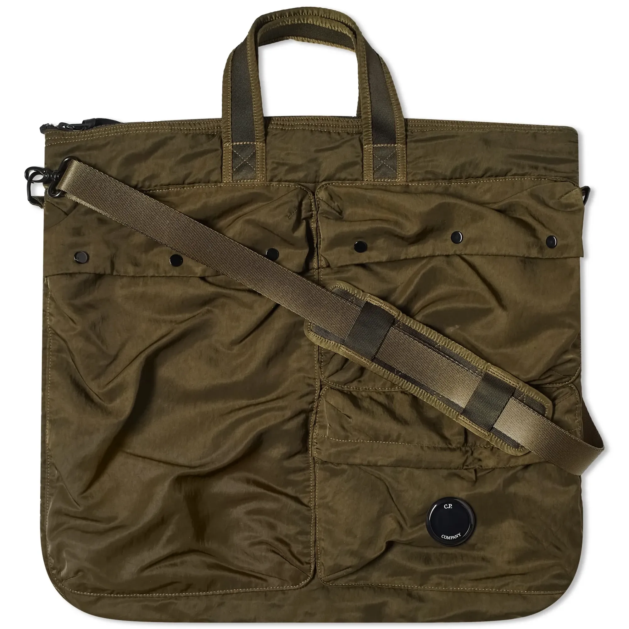 C.P. Company Men's Nylon B Tote Bag Ivy Green | CMAC219A-005269G