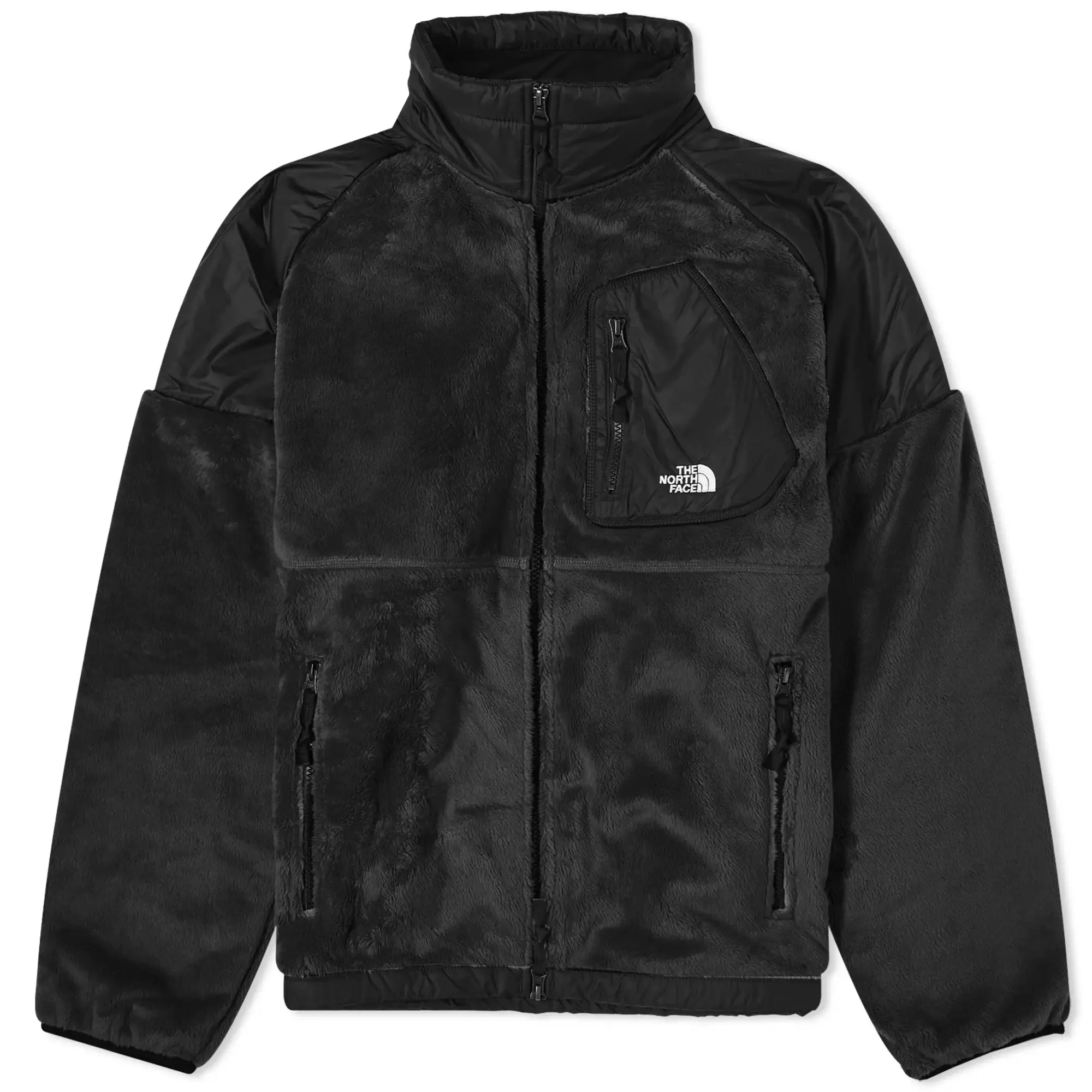 The North Face Versa Velour Nuptse Jacket Men Fleece Jackets Black