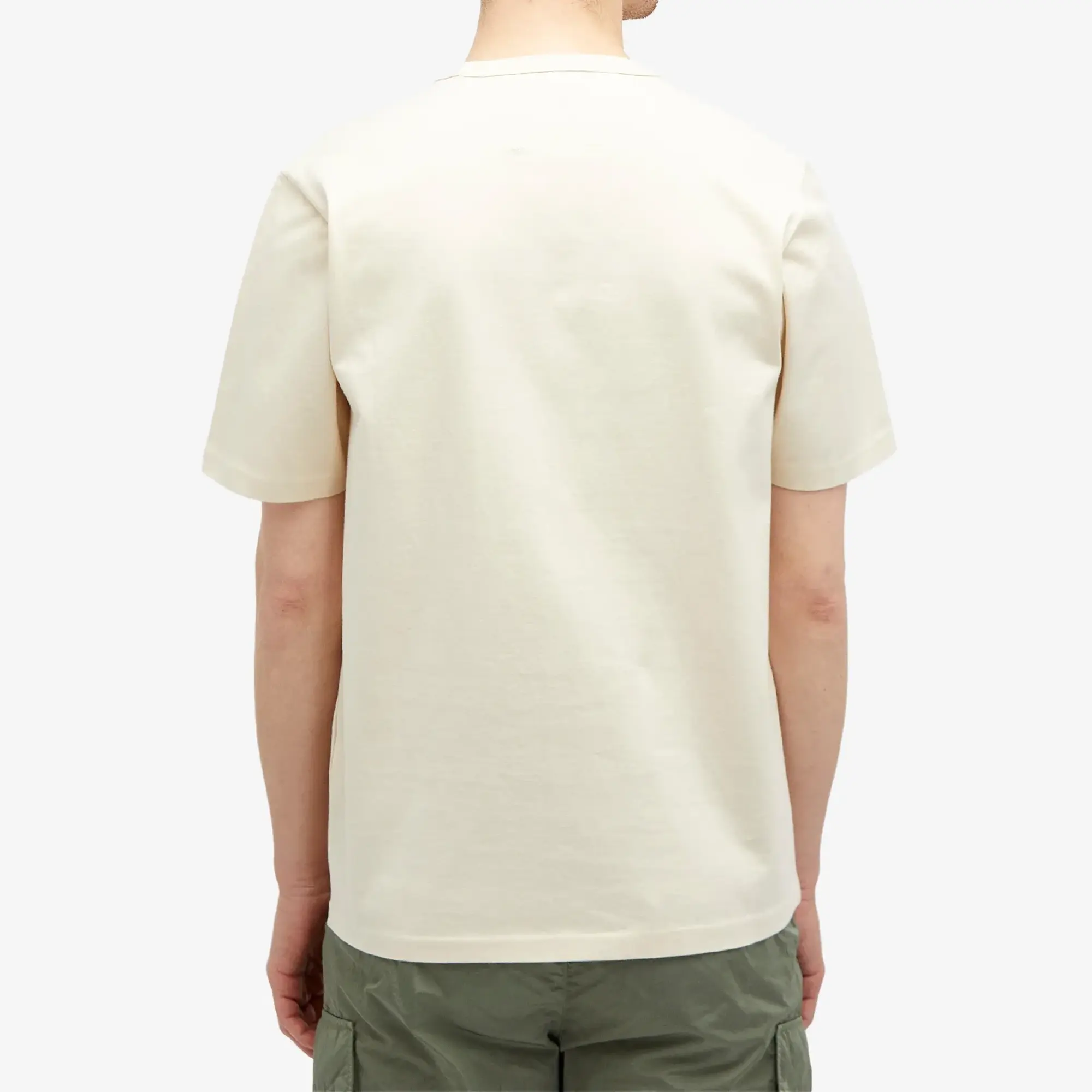 C.P. Company Men's 30/2 Mercerized Jersey Twisted Logo T-Shirt Pistachio Shell