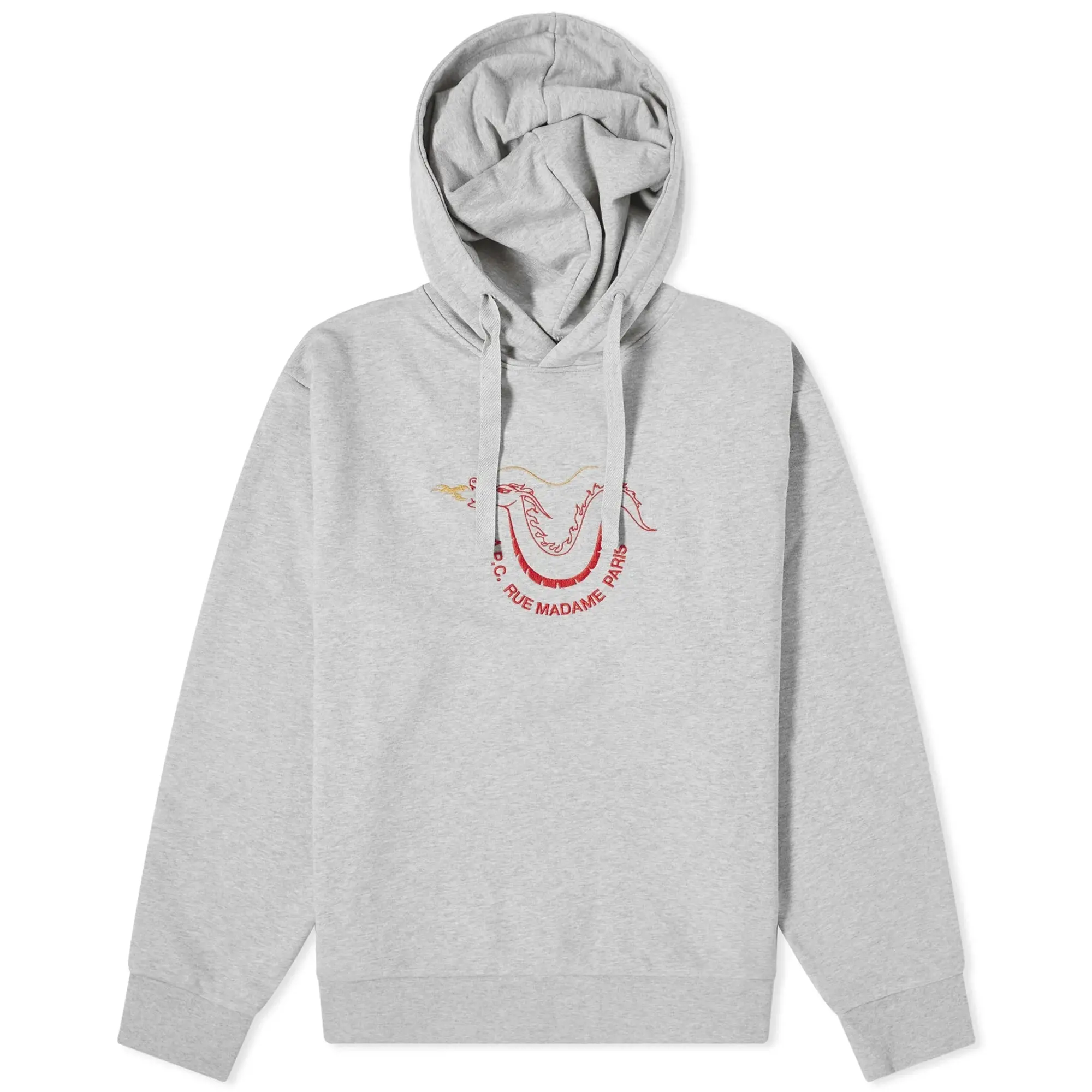 A.P.C. Men's CNY Luck Hoodie Heather Grey