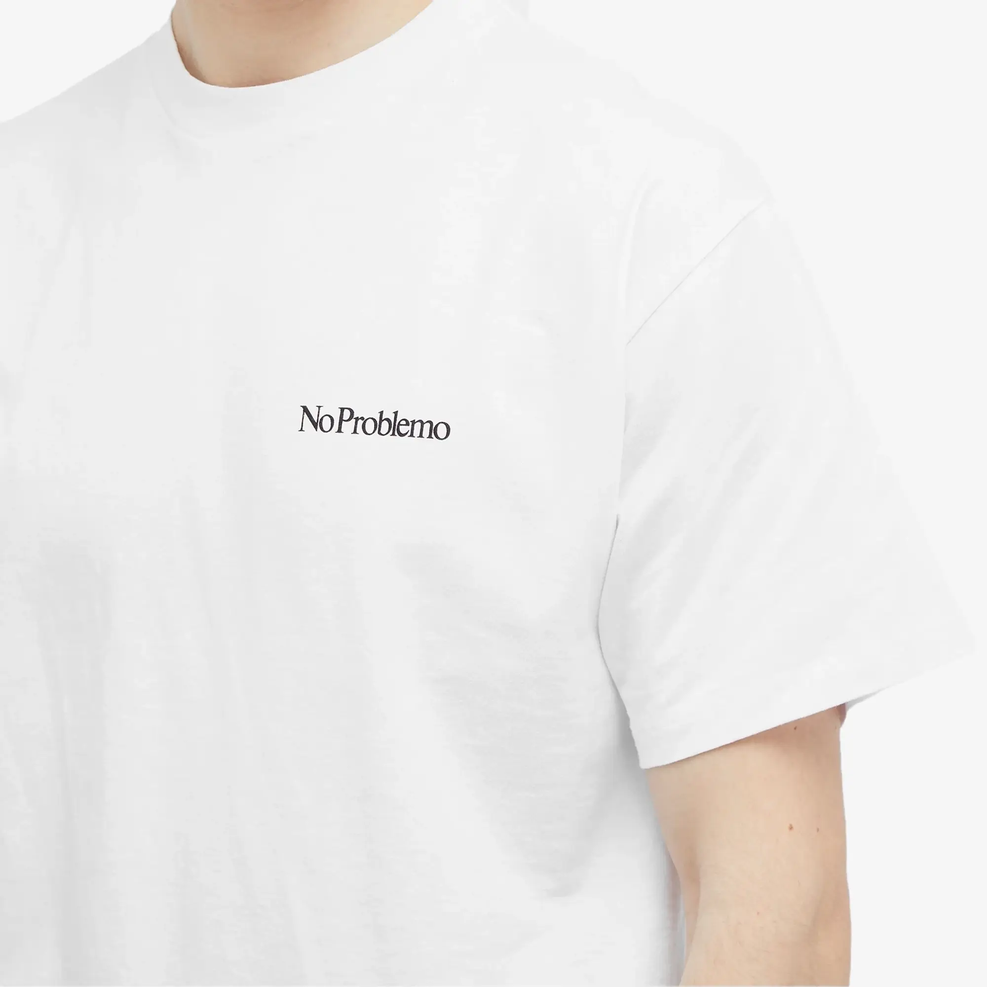 Asics No Problemo Mini Logo T-Shirt, White
