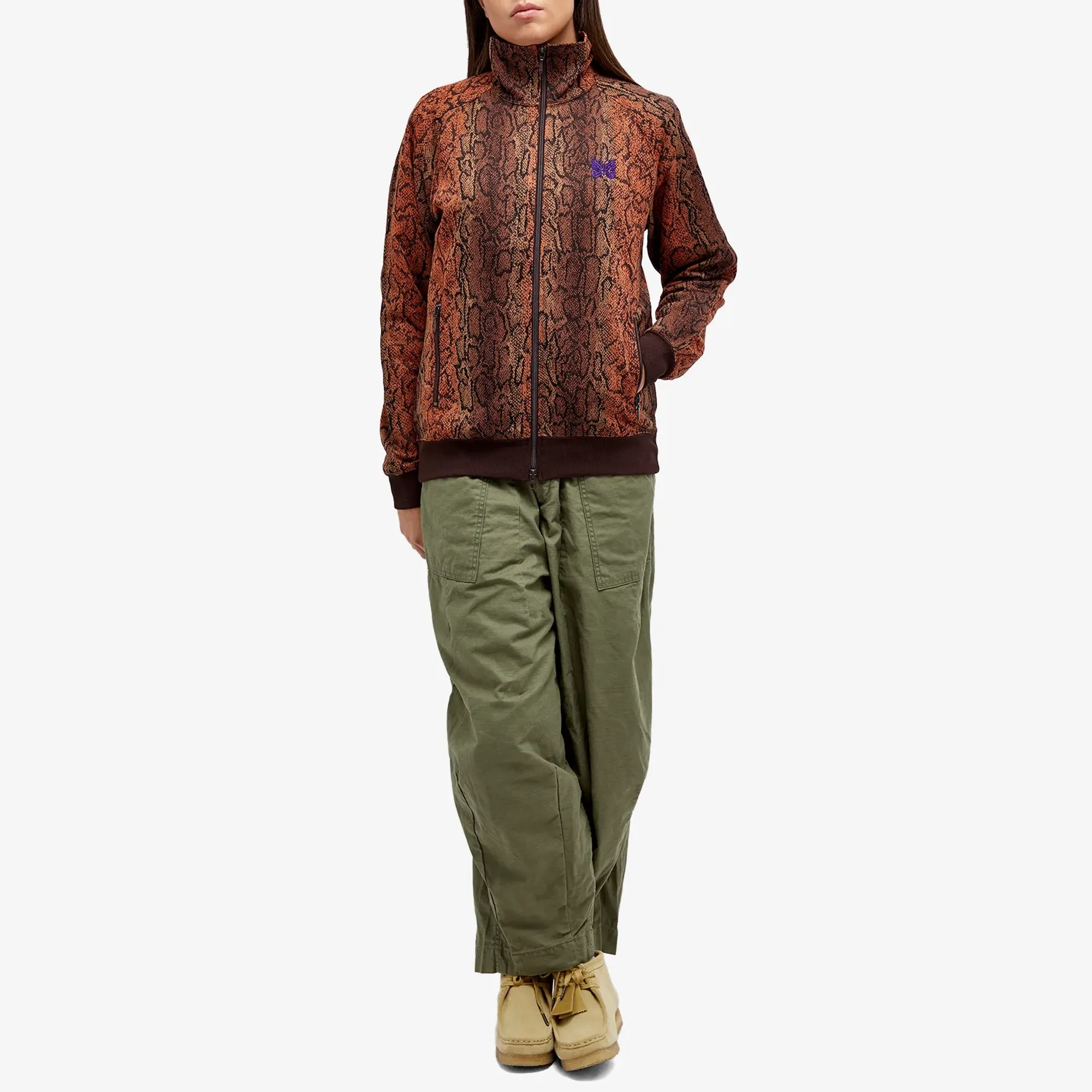 Needles Poly Jaquard Track Jacket Python | NS242-C | FOOTY.COM