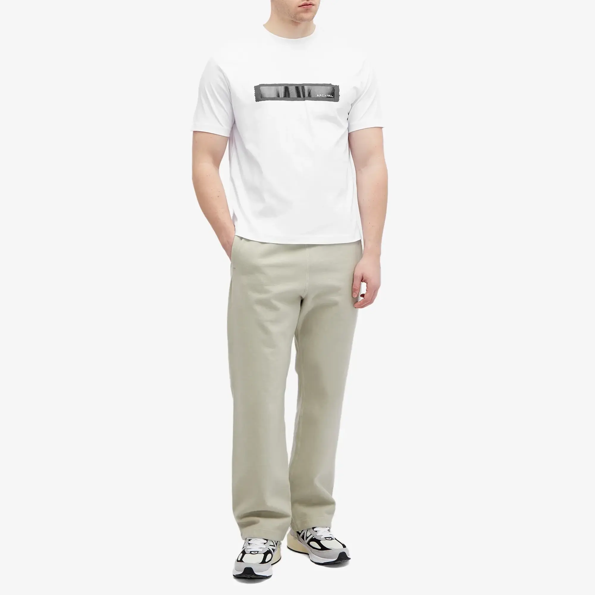 A.P.C. Men's x Natacha Ramsay Levi Jean T-Shirt White