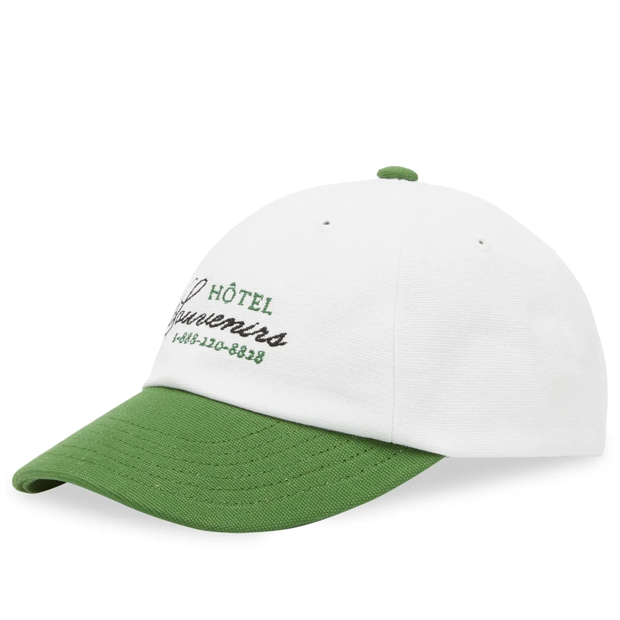 A.P.C. Men's x JJJJound Hotel Souvenirs 6 Panel Cap White/Green