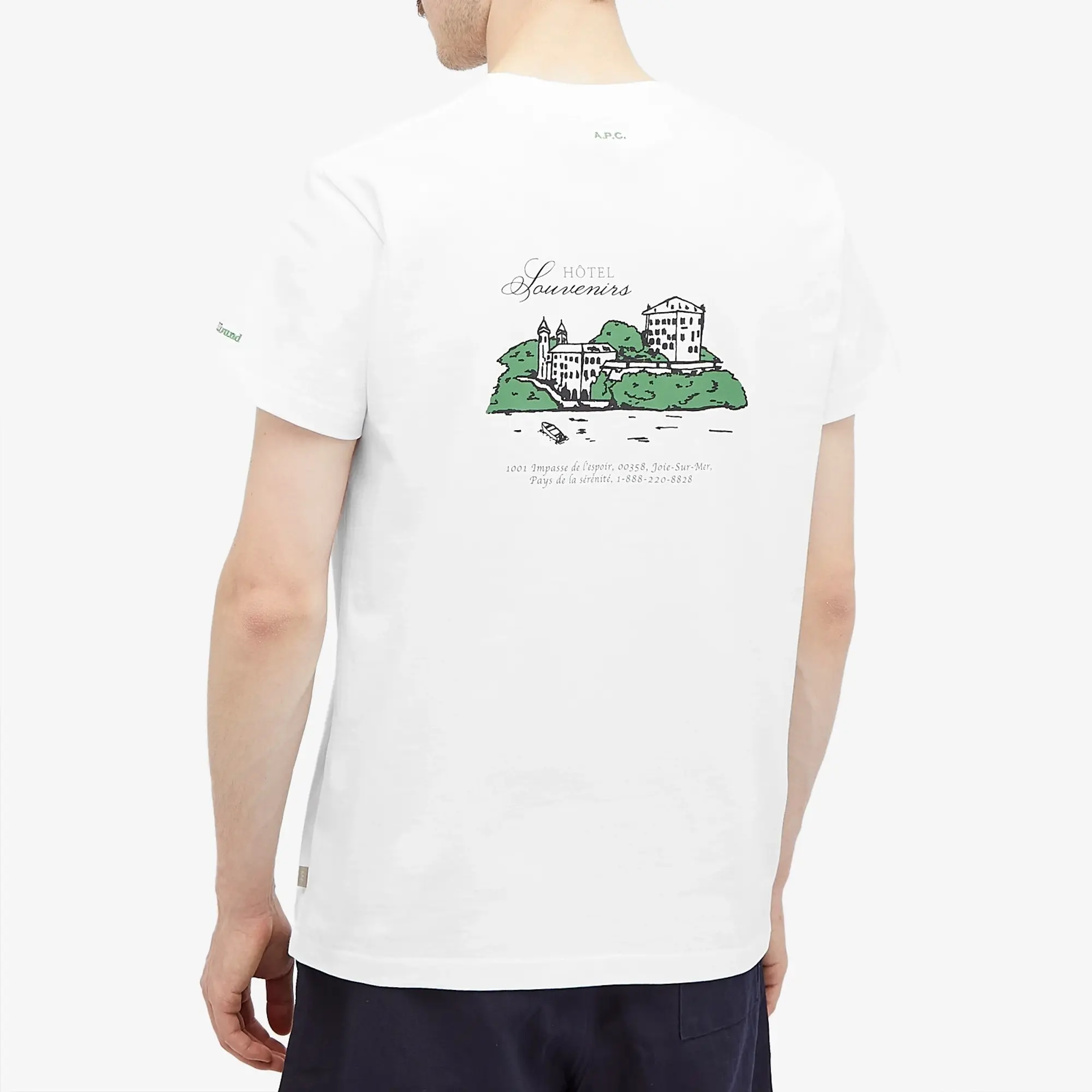 A.P.C. Men's x JJJJound Hotel Souvenirs T-Shirt White