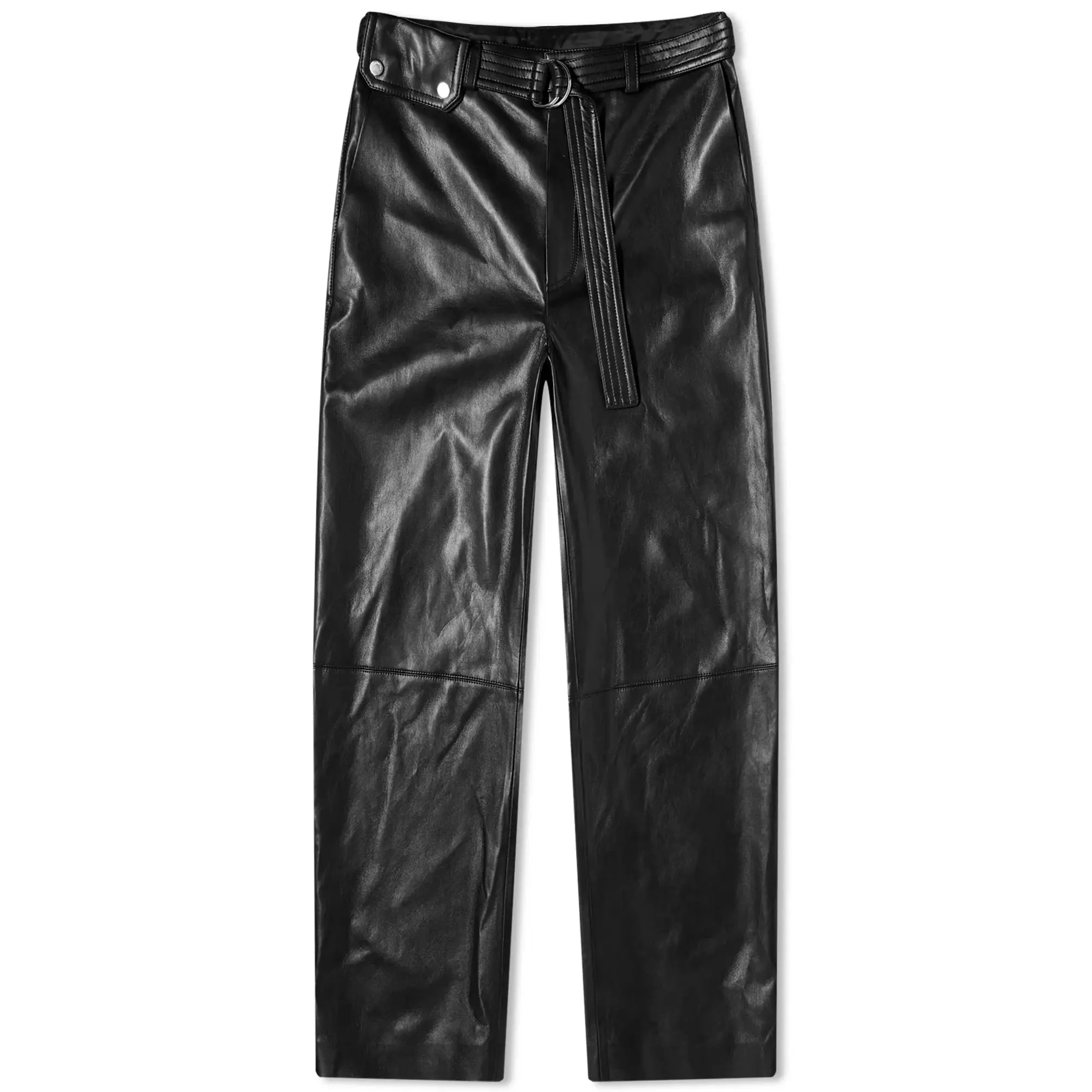Nanushka Women's Sanna Leather Look Trousers Black