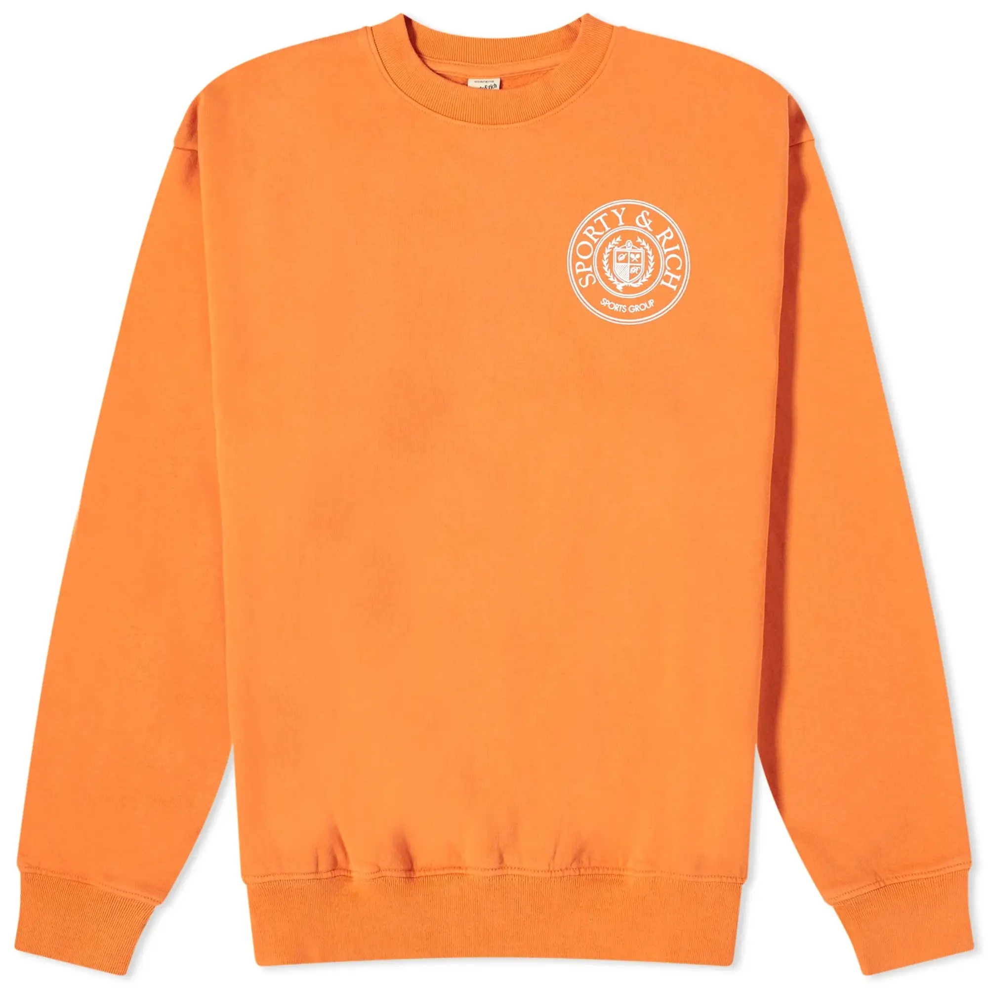 Sporty & Rich Men's Conneticut Crest Crew Sweat Squash