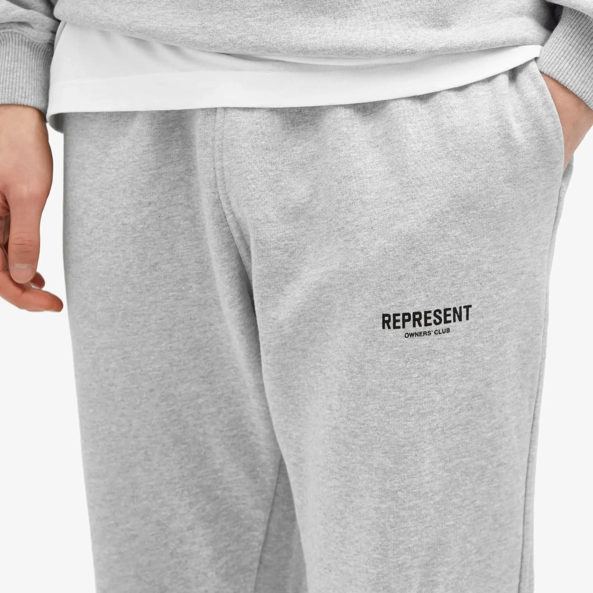 Represent Men's Owners Club Sweatpant Ash Grey/Black