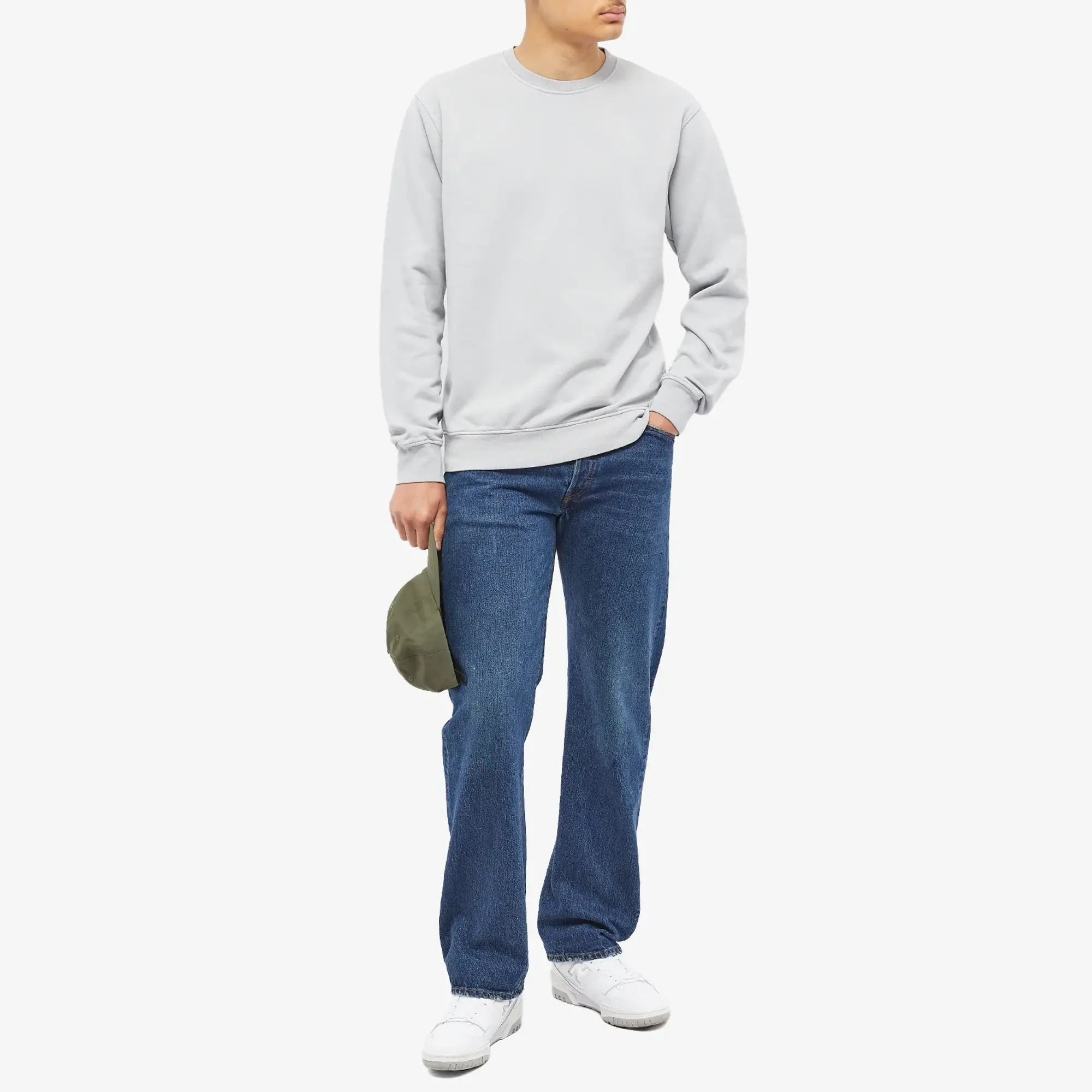 Colorful Standard Men's Classic Organic Crew Sweat Cloudy Grey