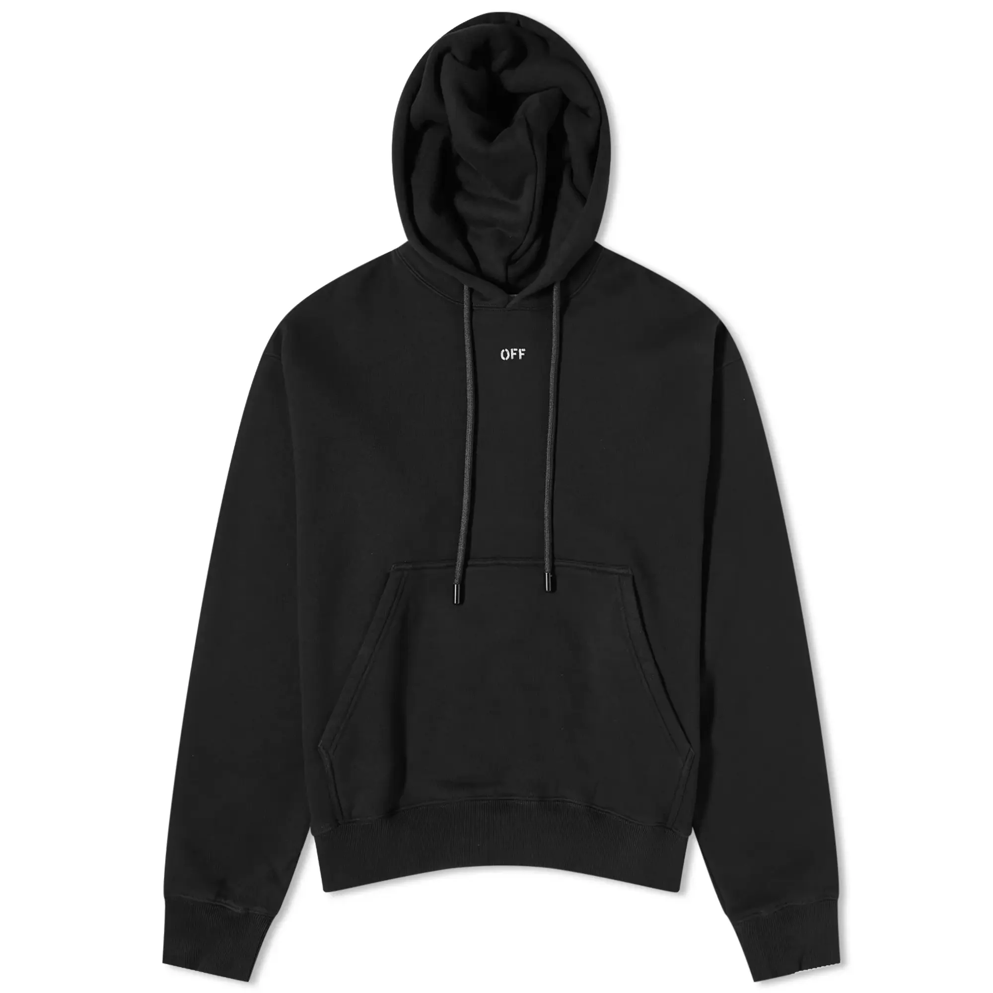 Off-White Men's Noise Arrow Popover Hoodie Black