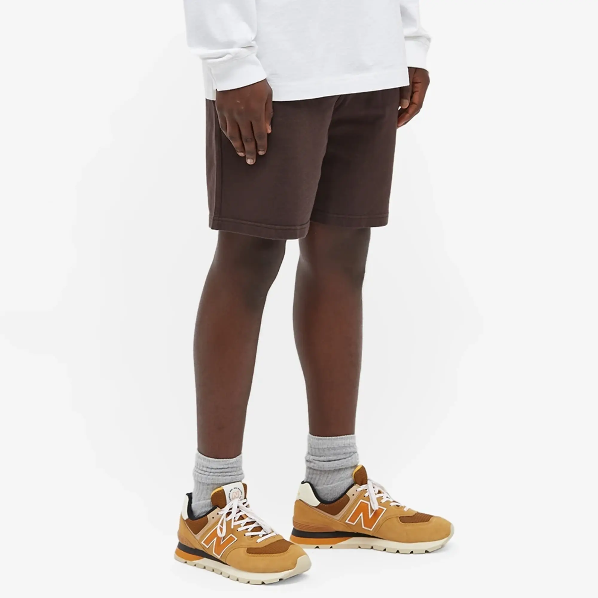 Colorful Standard Men's Classic Organic Sweat Shorts Coffee Brown