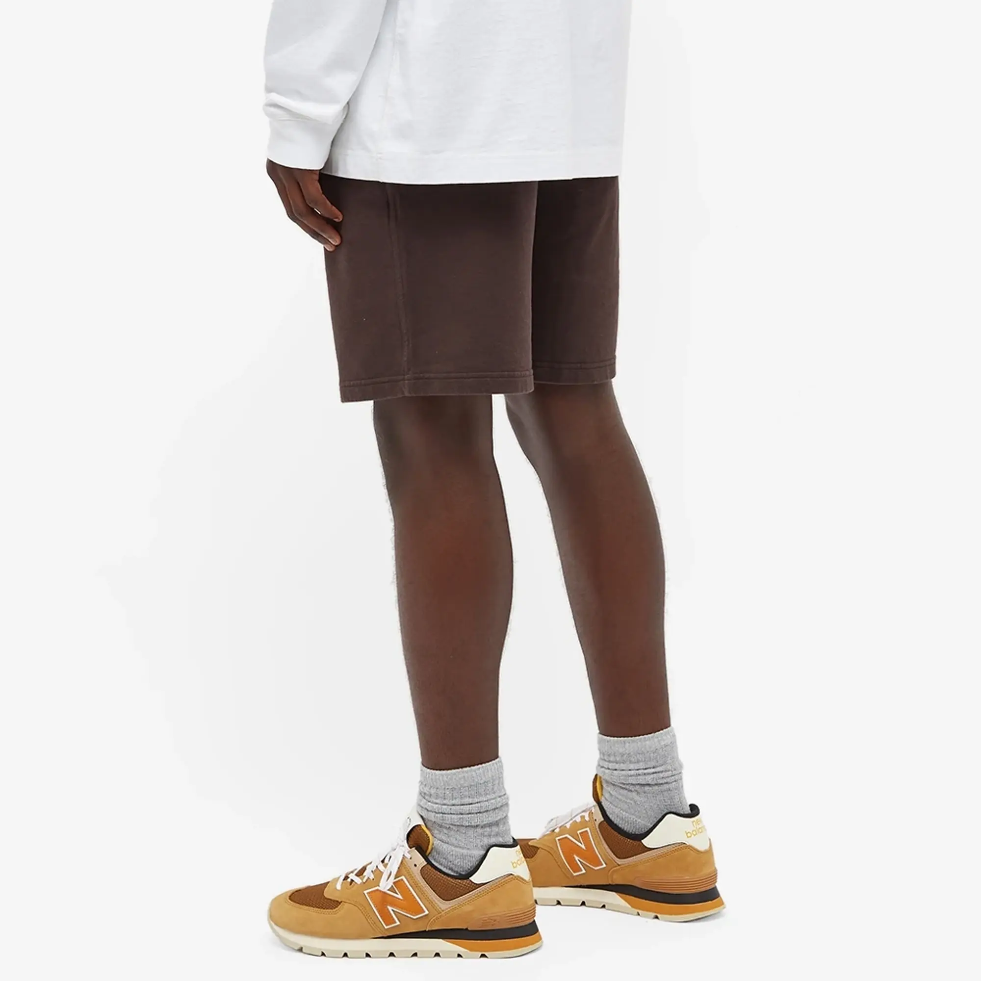 Colorful Standard Men's Classic Organic Sweat Shorts Coffee Brown
