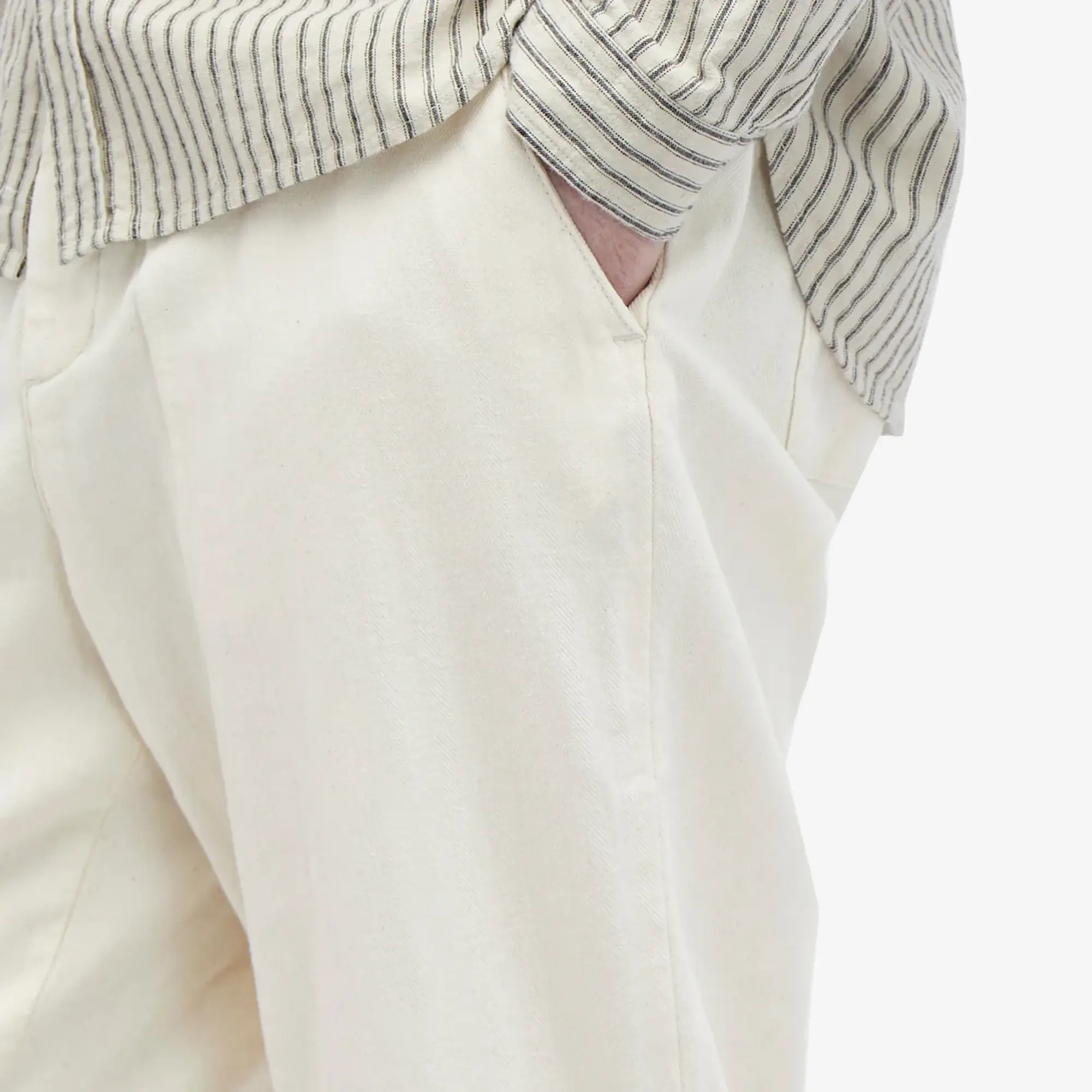 Oliver Spencer Men's Drawstring Trousers Ecru
