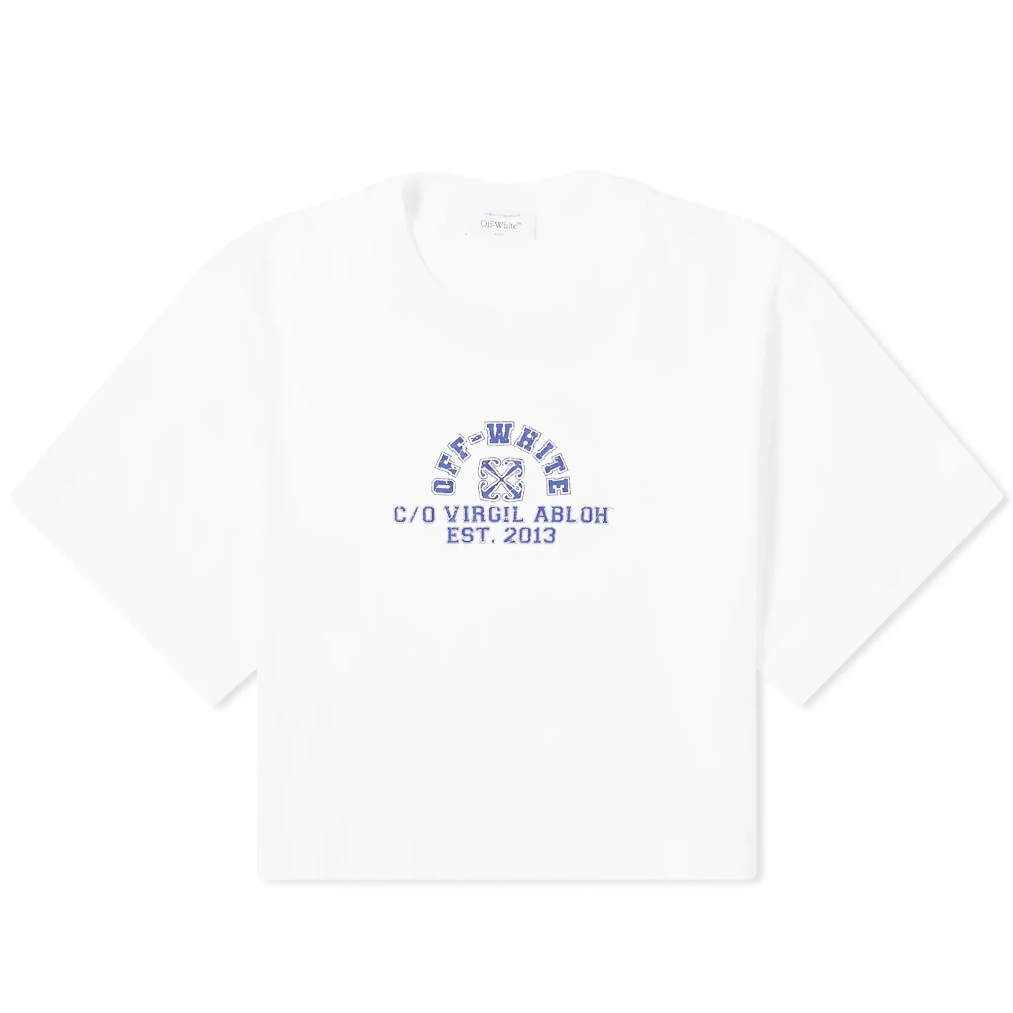 Off-White Women's Crackled Est Crop T-Shirt