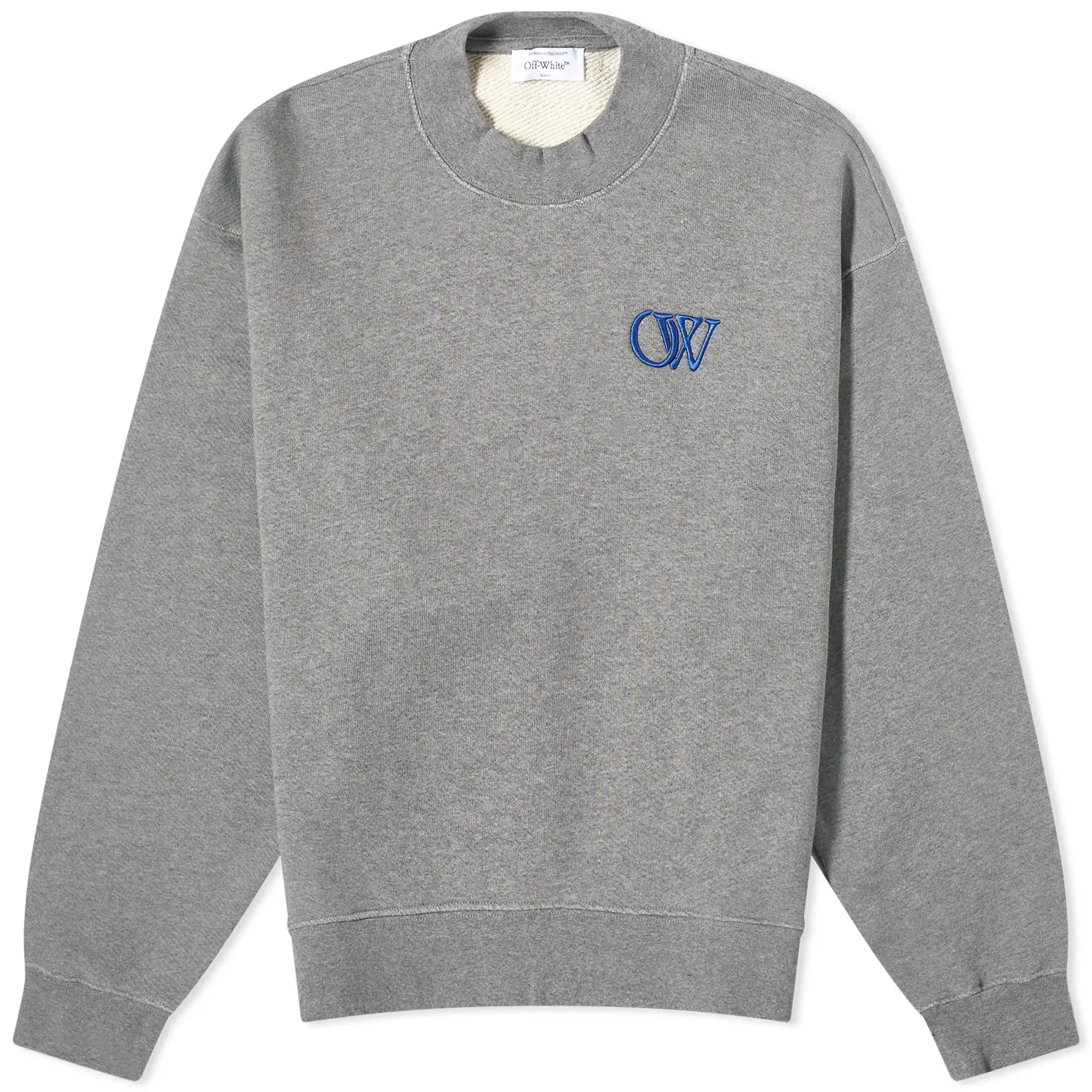 Off-White Women's Flock Oversize Crewneck Grey